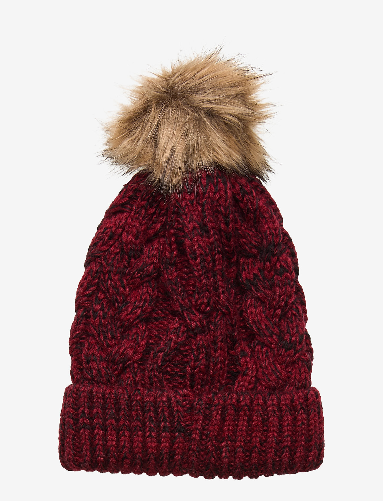 Superdry - ARIZONA CABLE BEANIE - burgundy twist - 1