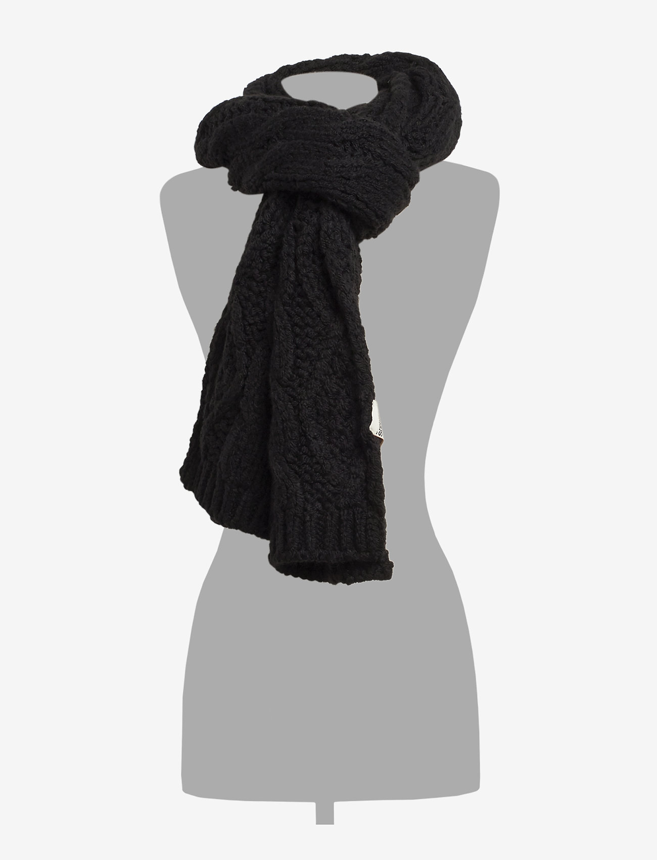 Superdry - CHIC REGAL CABLE SCARF - black - 1