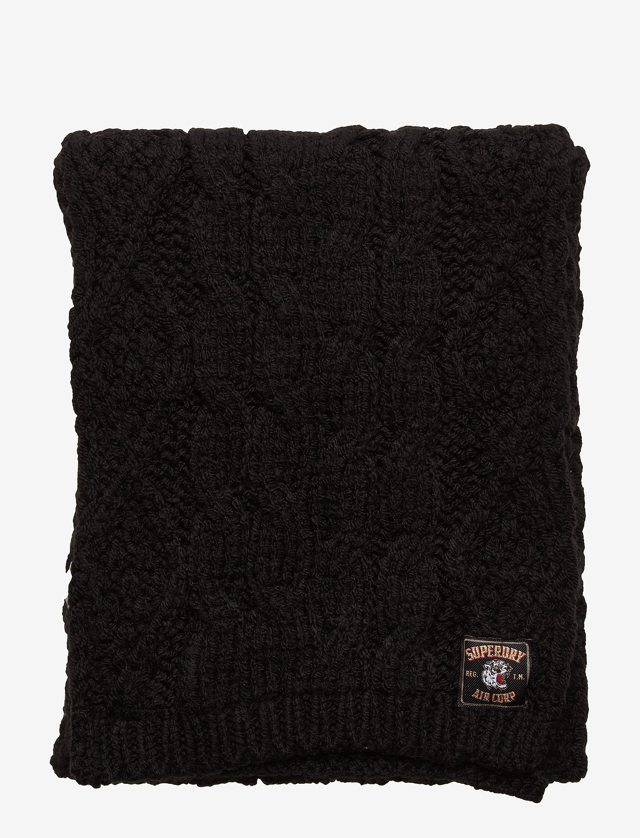 Superdry - CHIC REGAL CABLE SCARF - black - 2