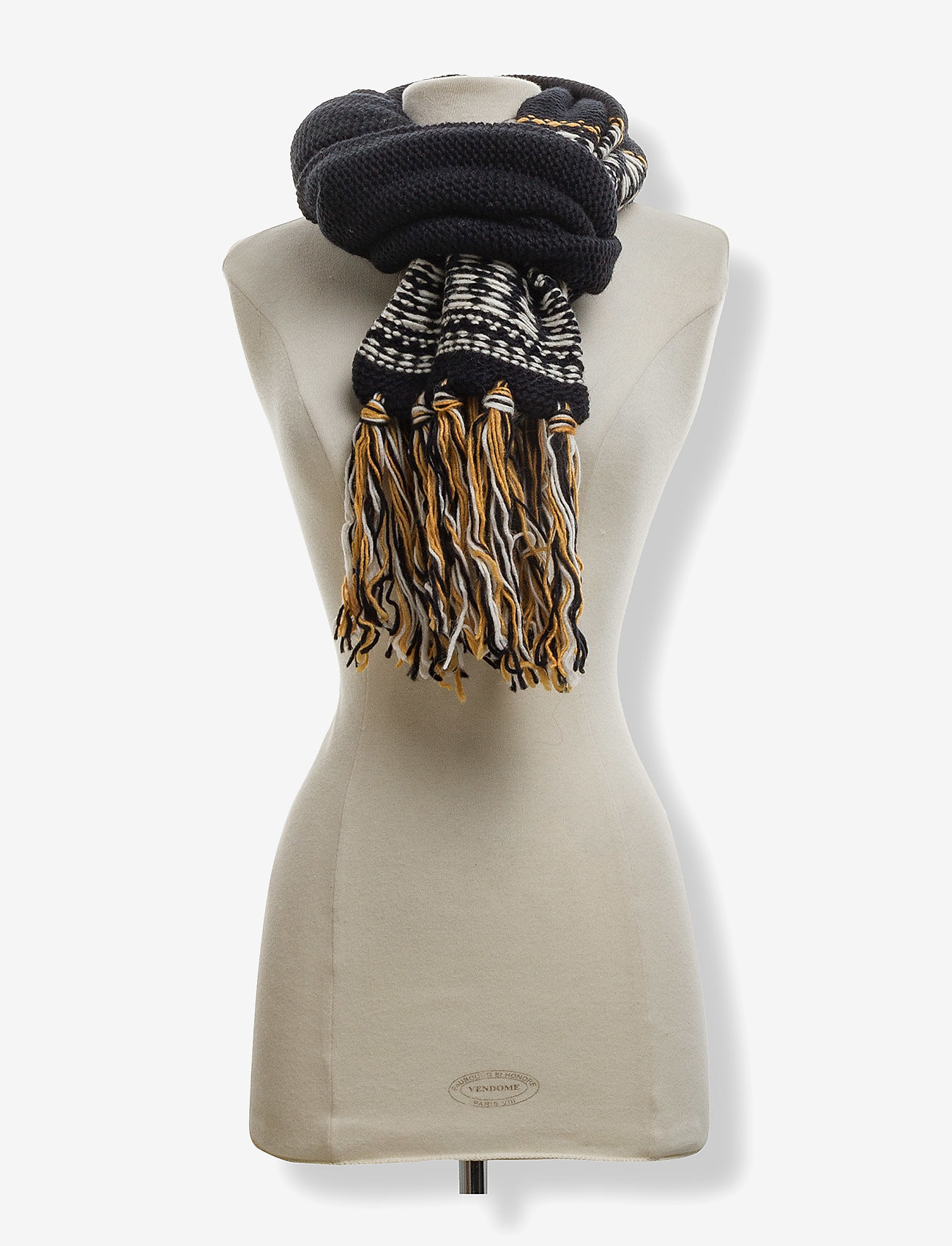 Superdry - RHUMI TASSEL SCARF - navy - 1