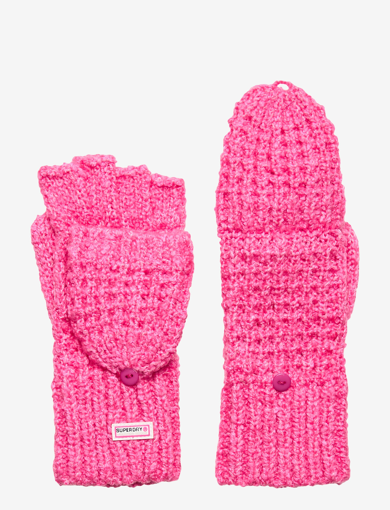 Superdry - CLARRIE STITCH MITTEN - fluro pink - 0
