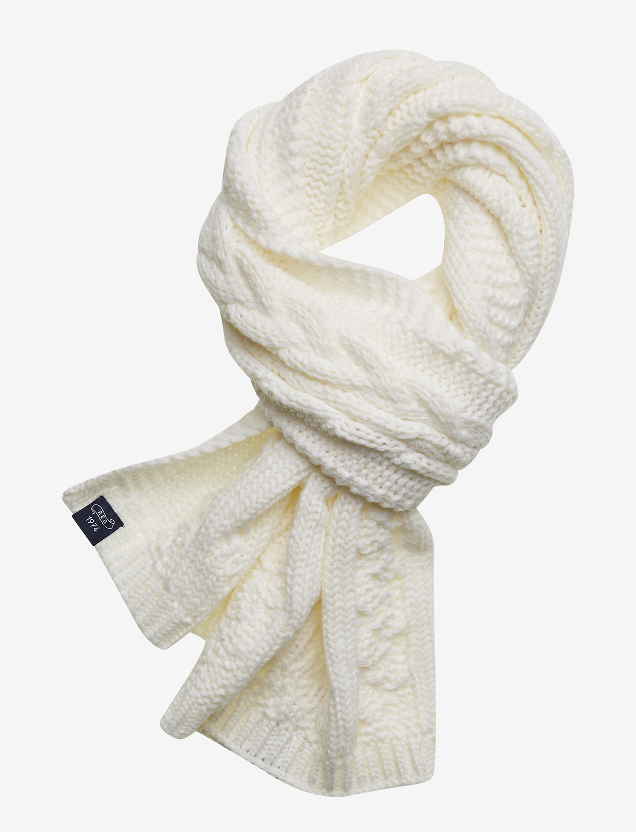 Superdry - ARIZONA CABLE SCARF - cream - 0