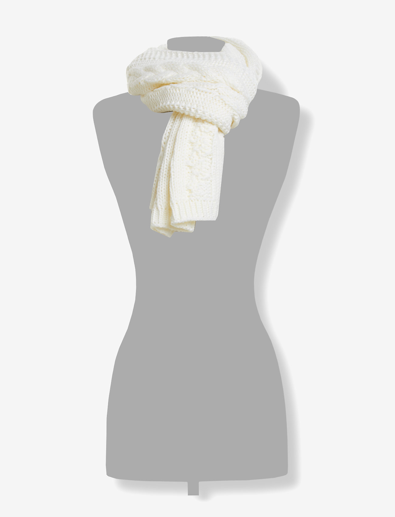 Superdry - ARIZONA CABLE SCARF - cream - 1