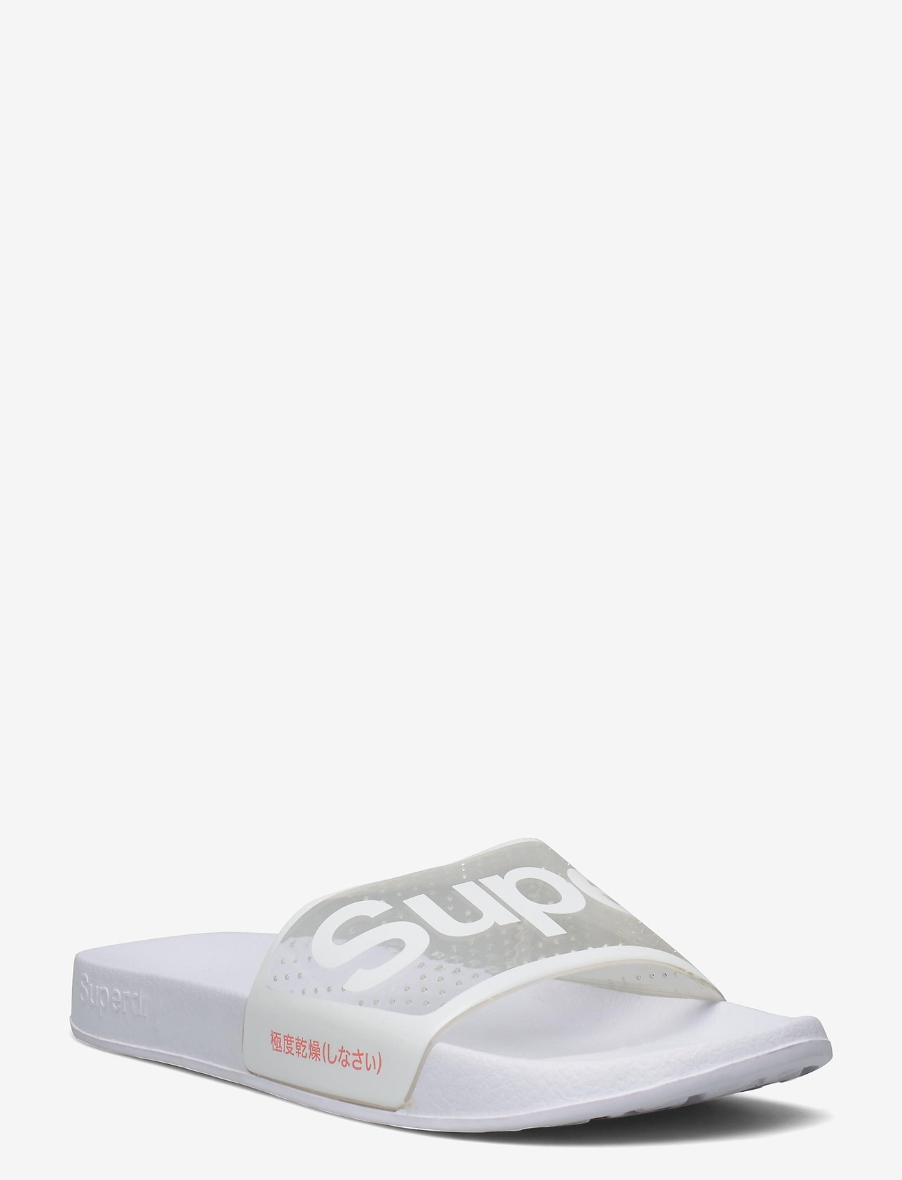 Superdry - SUPERDRY PERF JELLY POOL SLIDE - optic white - 0