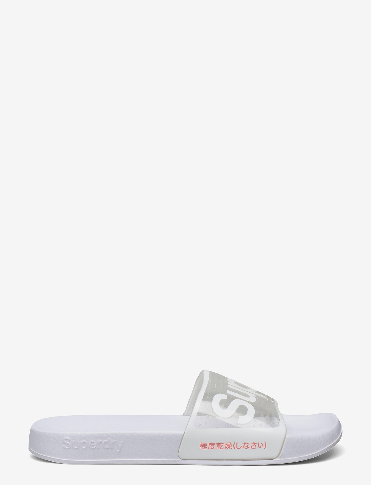 Superdry - SUPERDRY PERF JELLY POOL SLIDE - optic white - 1