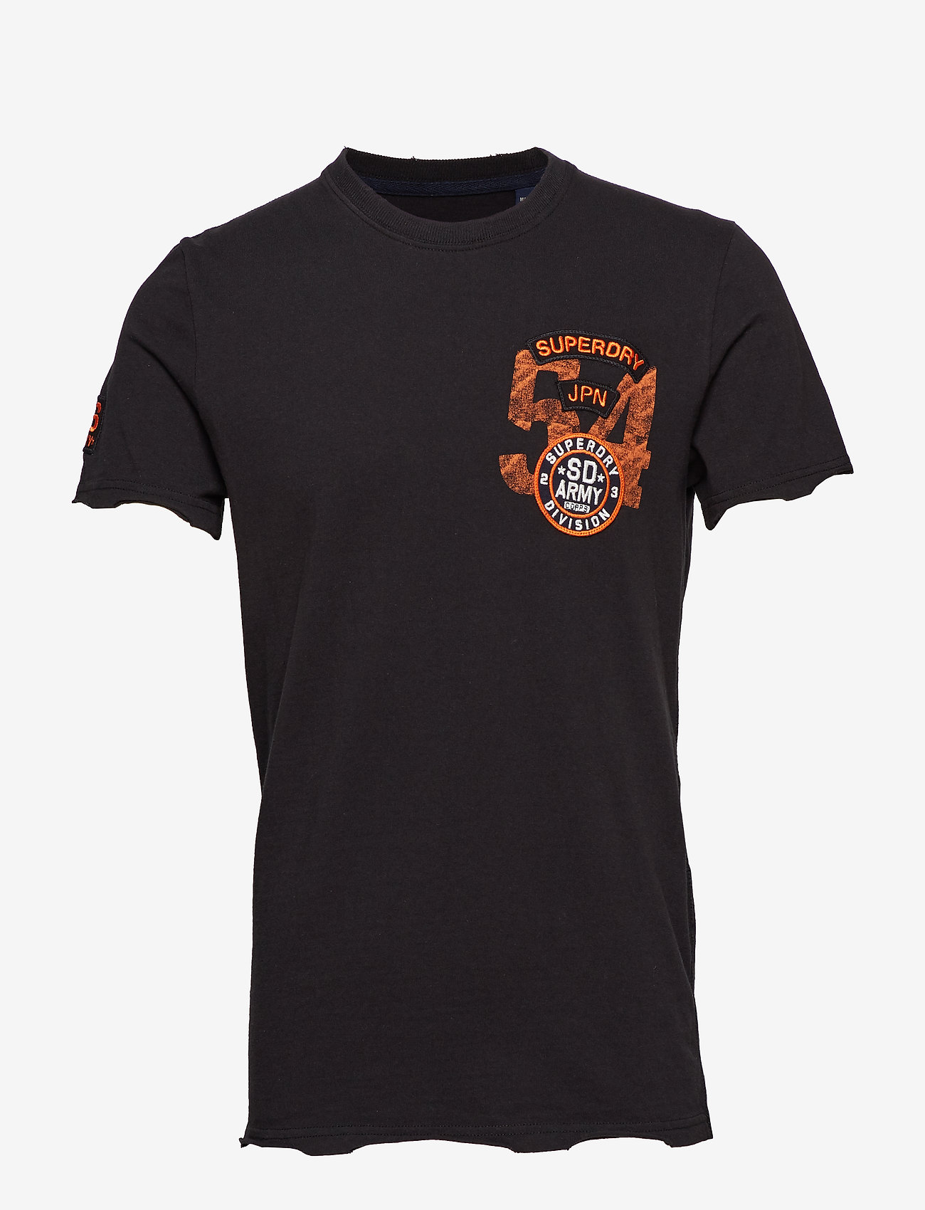 Superdry - WORLD TOUR TEE - penny royal black - 0