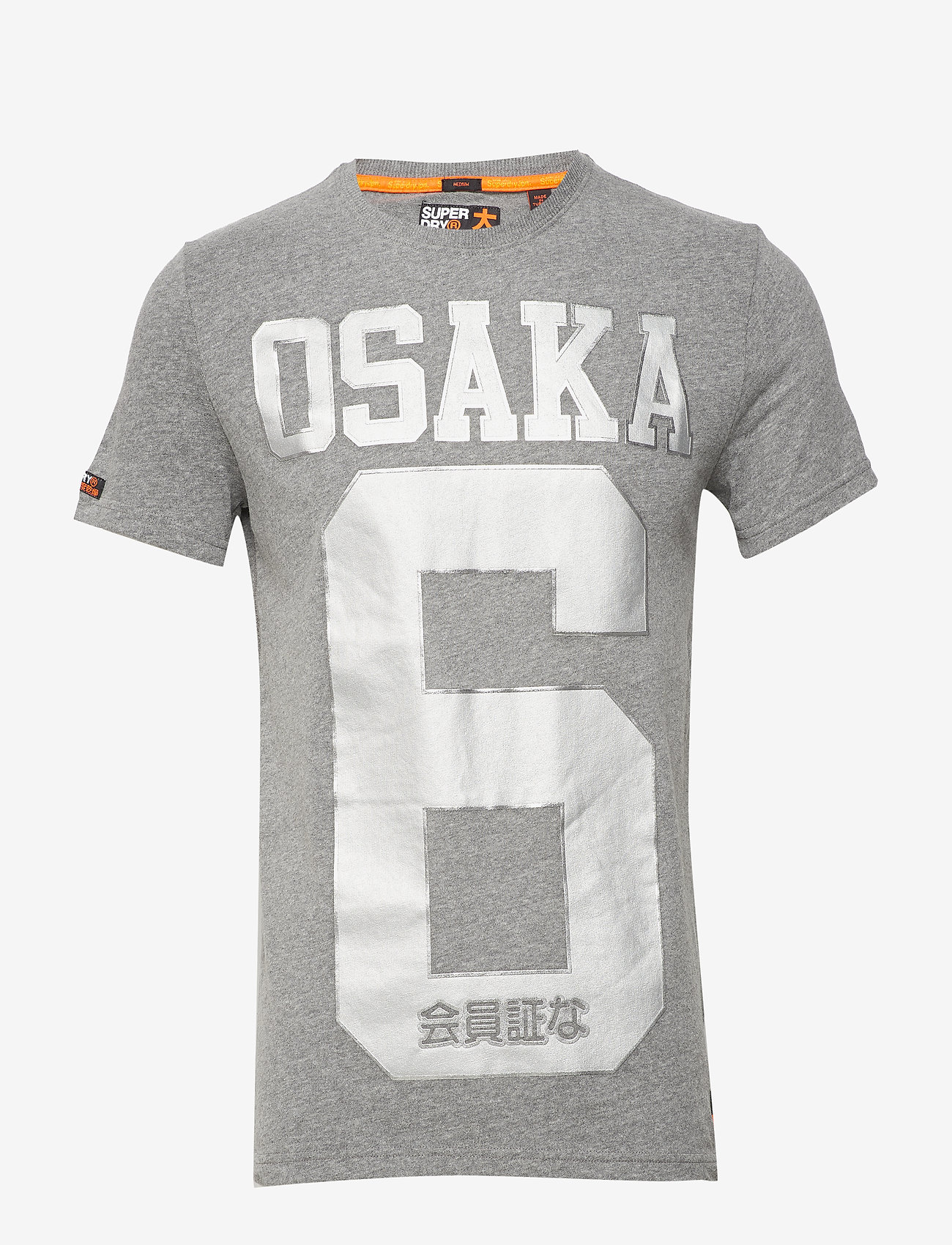 Superdry - OSAKA METALLIC TEE - santa monica grey marl - 0