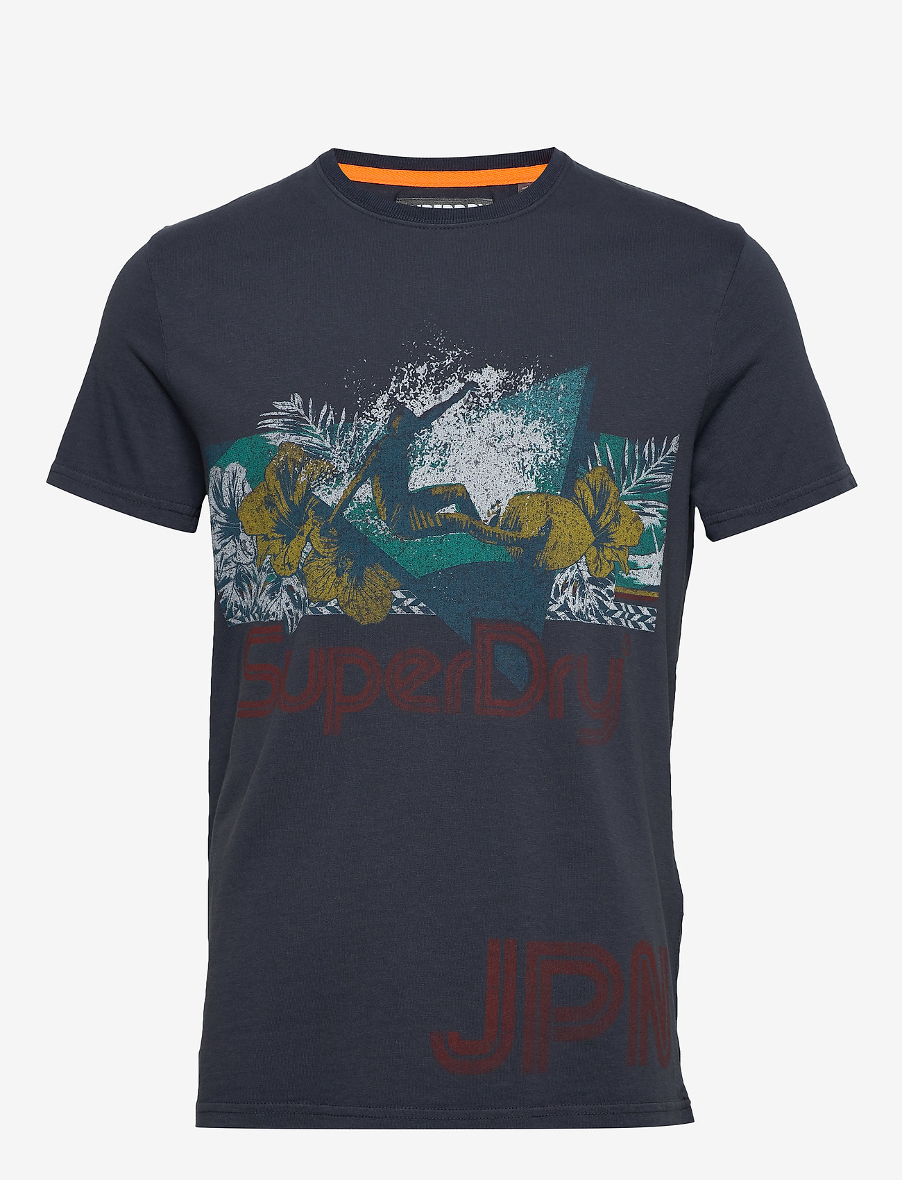 Superdry - RETRO SURF TEE - washed carban grey - 0