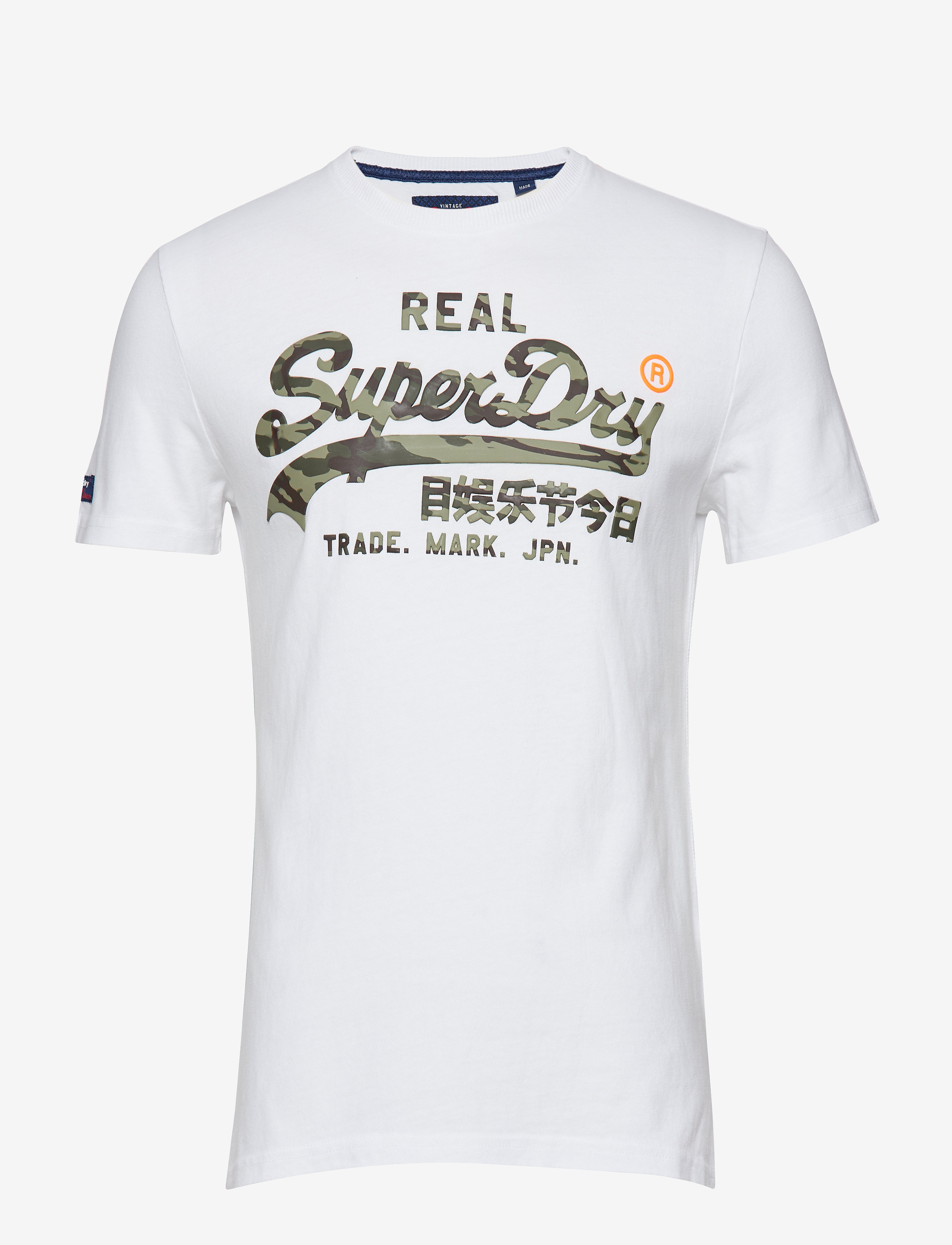 Superdry - VINTAGE LOGO CAMO INFILL TEE - optic - 0