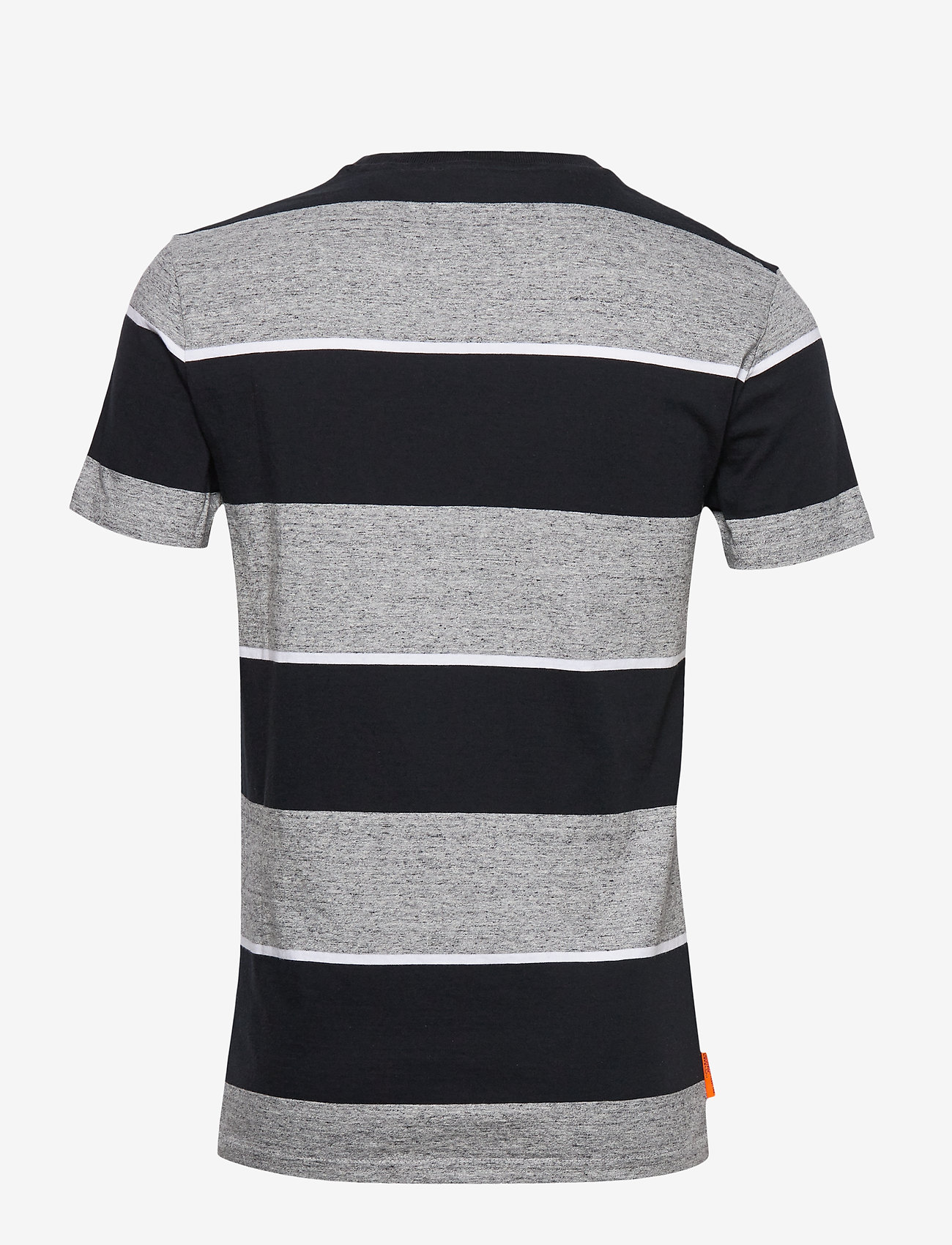 Superdry - COLLECTIVE STRIPE TEE - collective dark grey grit - 1