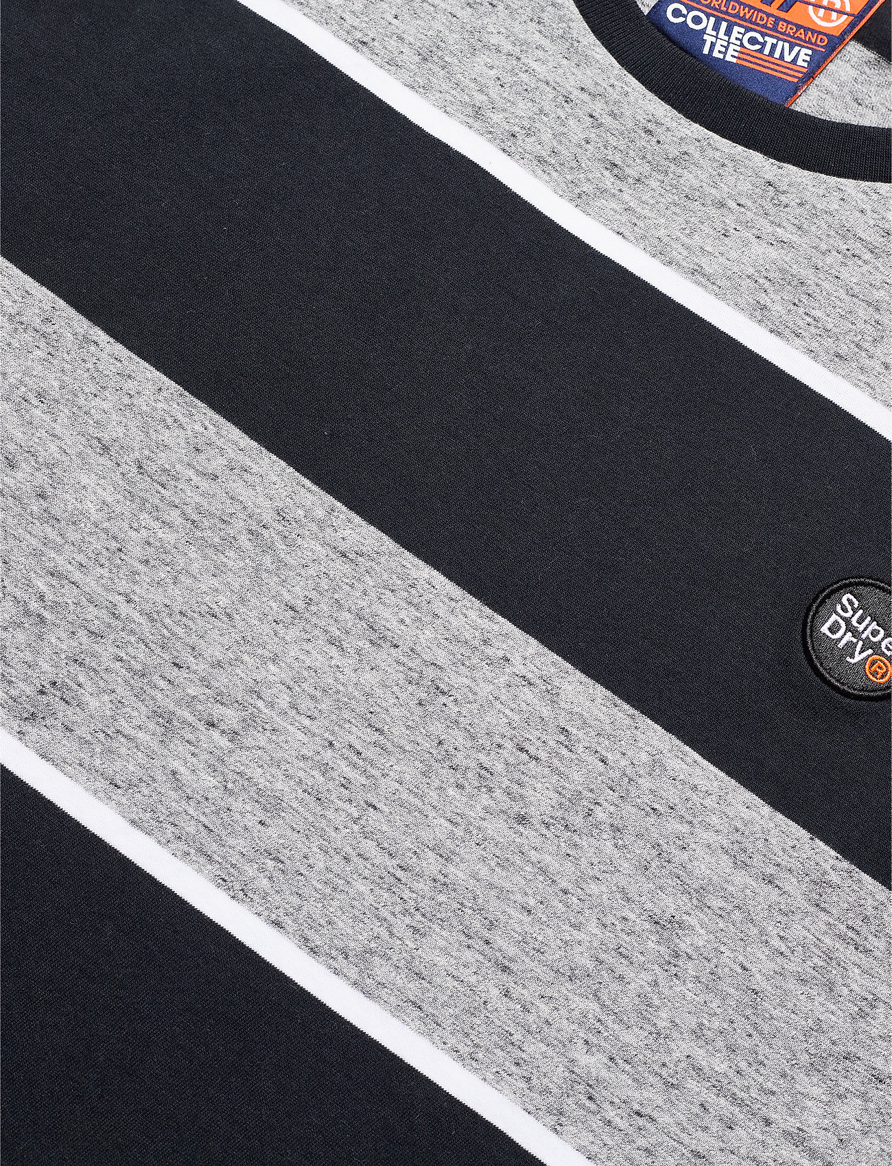 Superdry - COLLECTIVE STRIPE TEE - collective dark grey grit - 2