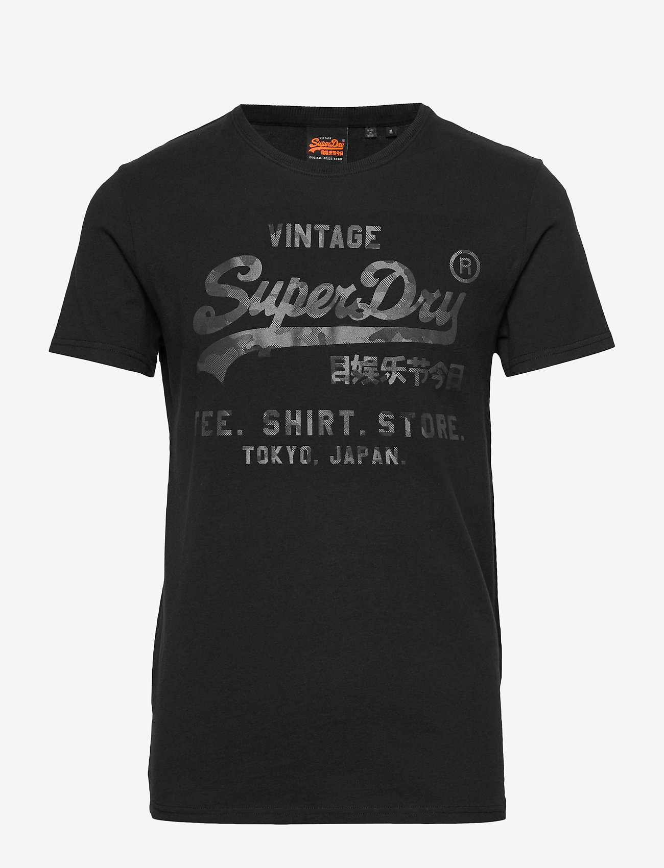 Superdry - VL SHIRT SHOP BONDED TEE - black - 0