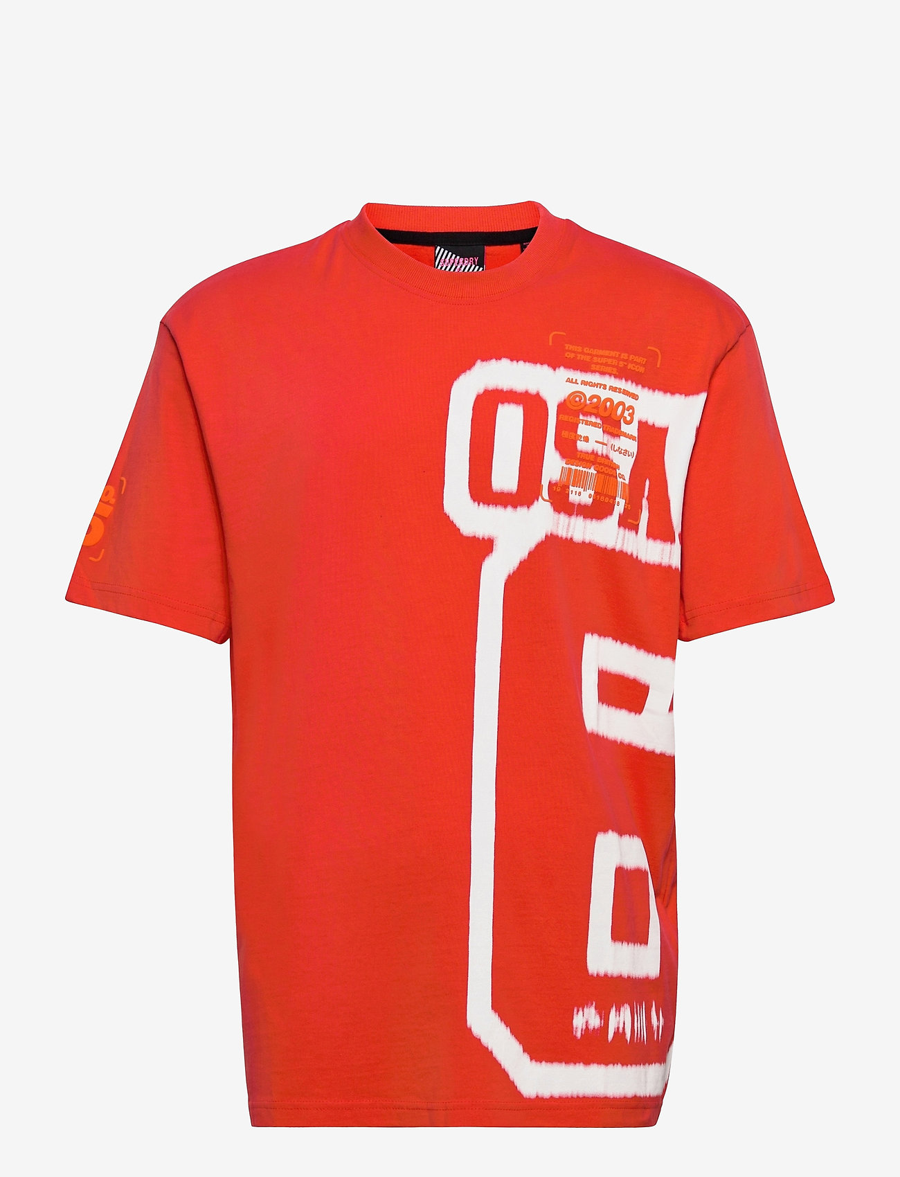 Superdry - SUPER 5 DECONSTRUCT TEE - havana orange - 0