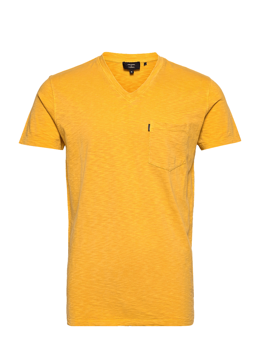 Superdry - STUDIOS POCKET V NECK - pigment yellow - 0