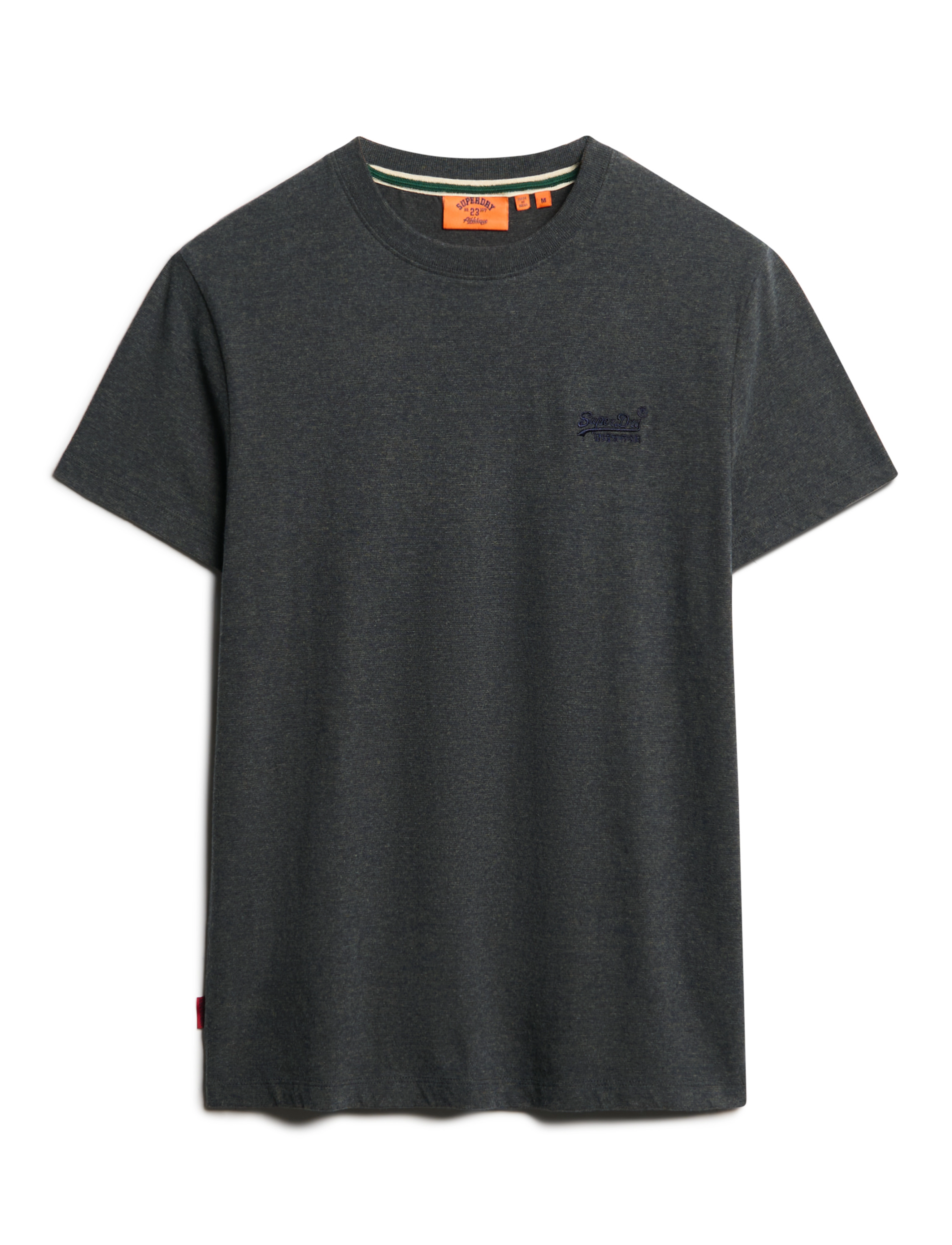 Superdry VINTAGE LOGO EMB TEE - Riided - ECLIPSE NAVY/OLIVE FEEDER / black