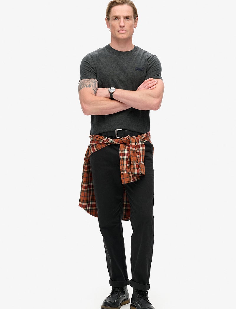 Superdry - ESSENTIAL LOGO EMB TEE - kurzärmelig - eclipse navy/olive feeder - 2