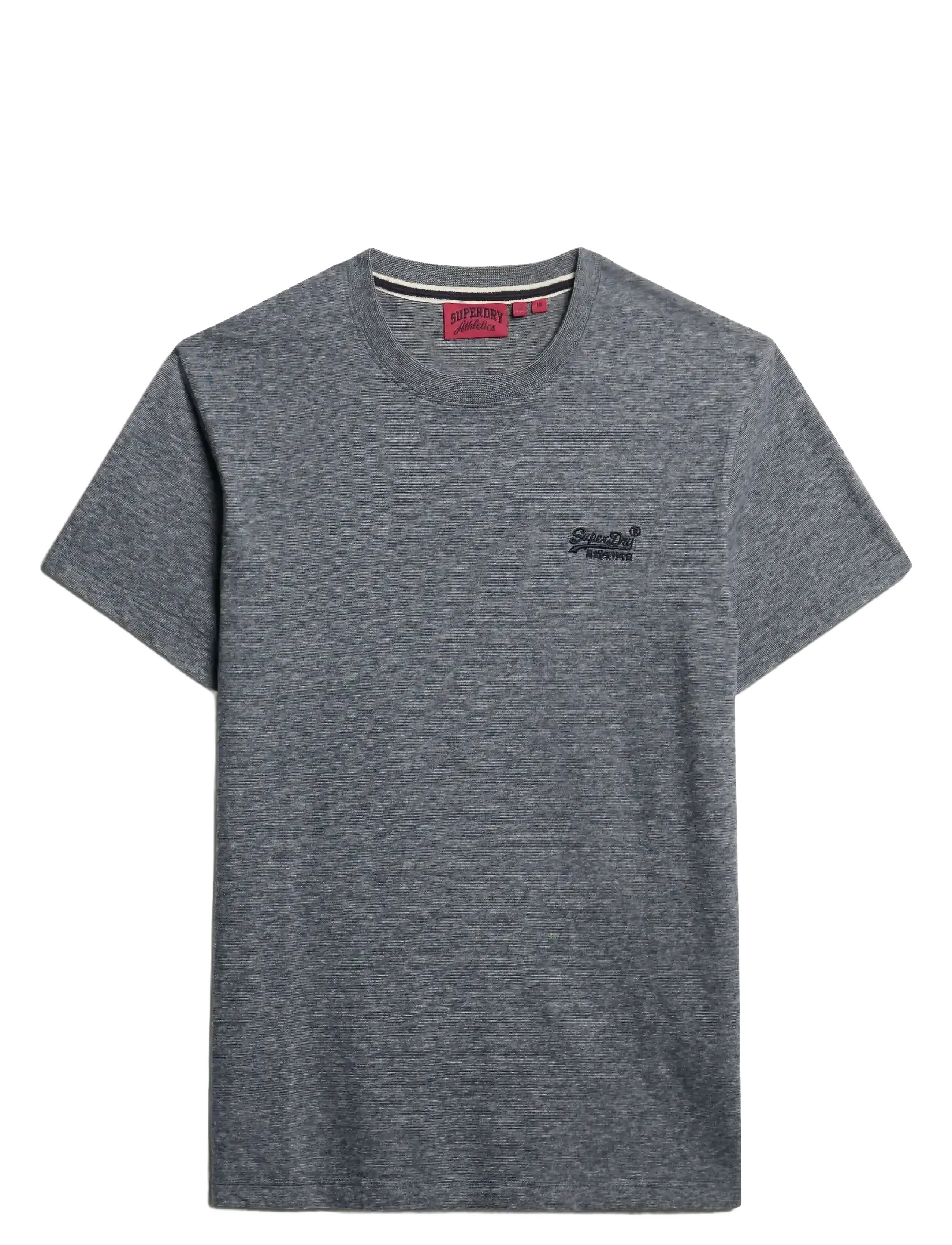 Superdry ESSENTIAL LOGO EMB TEE - T-shirts - ECLIPSE NAVY/GREY MARL FEEDER / grey
