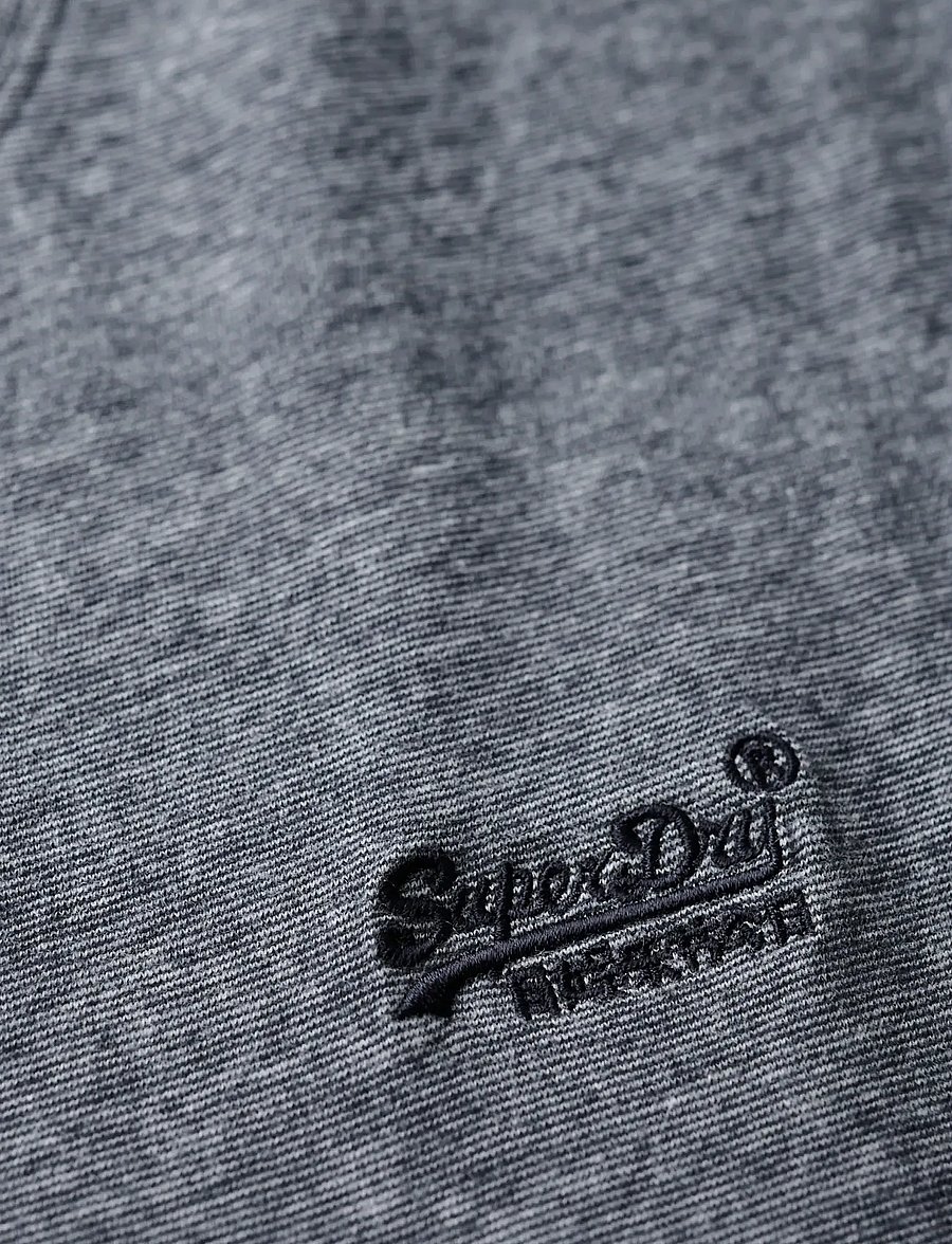 Superdry - VINTAGE LOGO EMB TEE - short-sleeved t-shirts - eclipse navy/grey marl feeder - 2