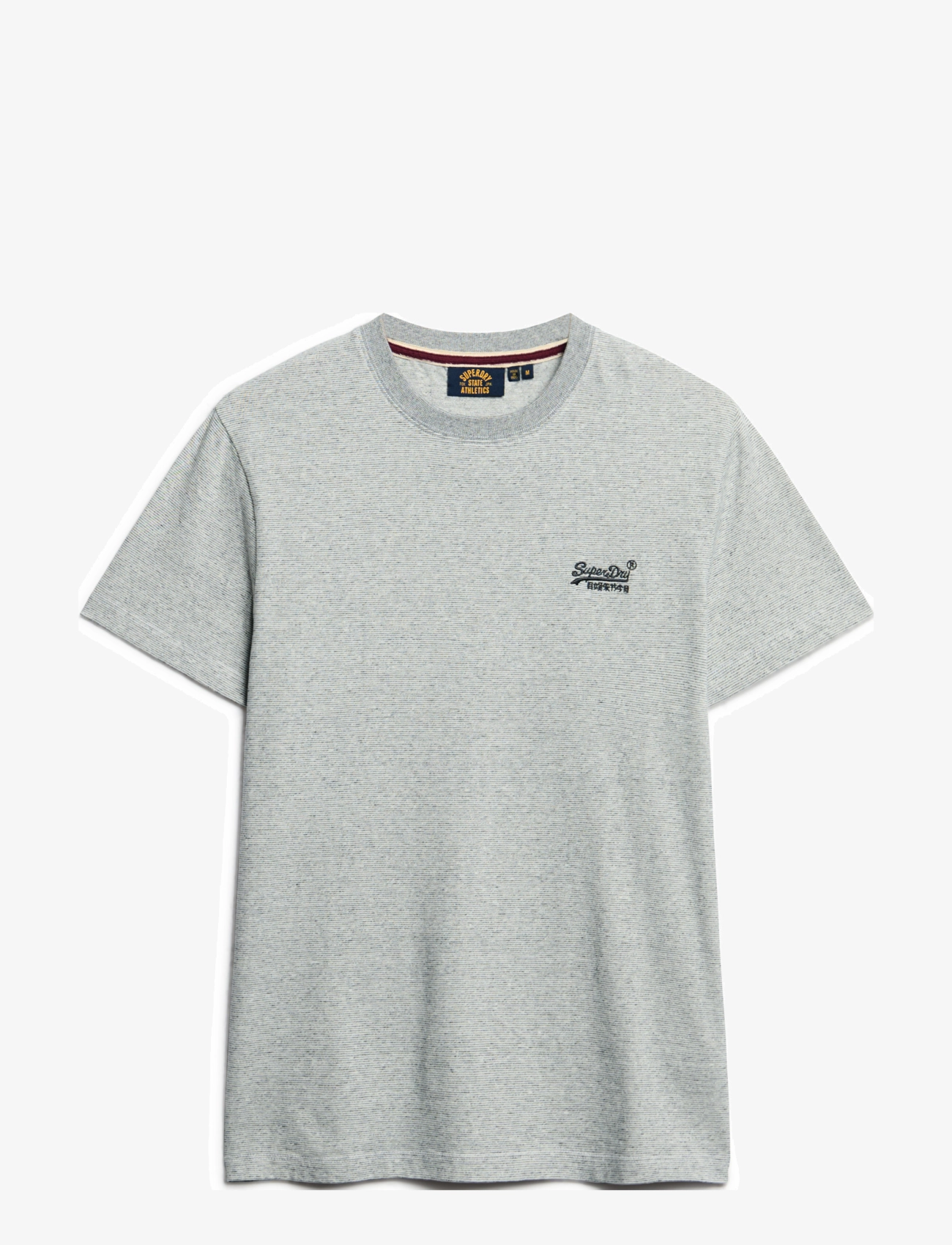 Superdry VINTAGE LOGO EMB TEE - Basic T-shirts - LIGHT GREY GRINDLE FEEDER / grey