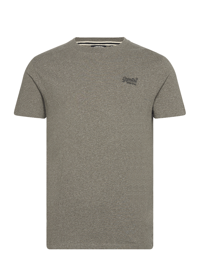 Superdry - ESSENTIAL LOGO EMB TEE - kurzärmelig - ash olive marl - 1