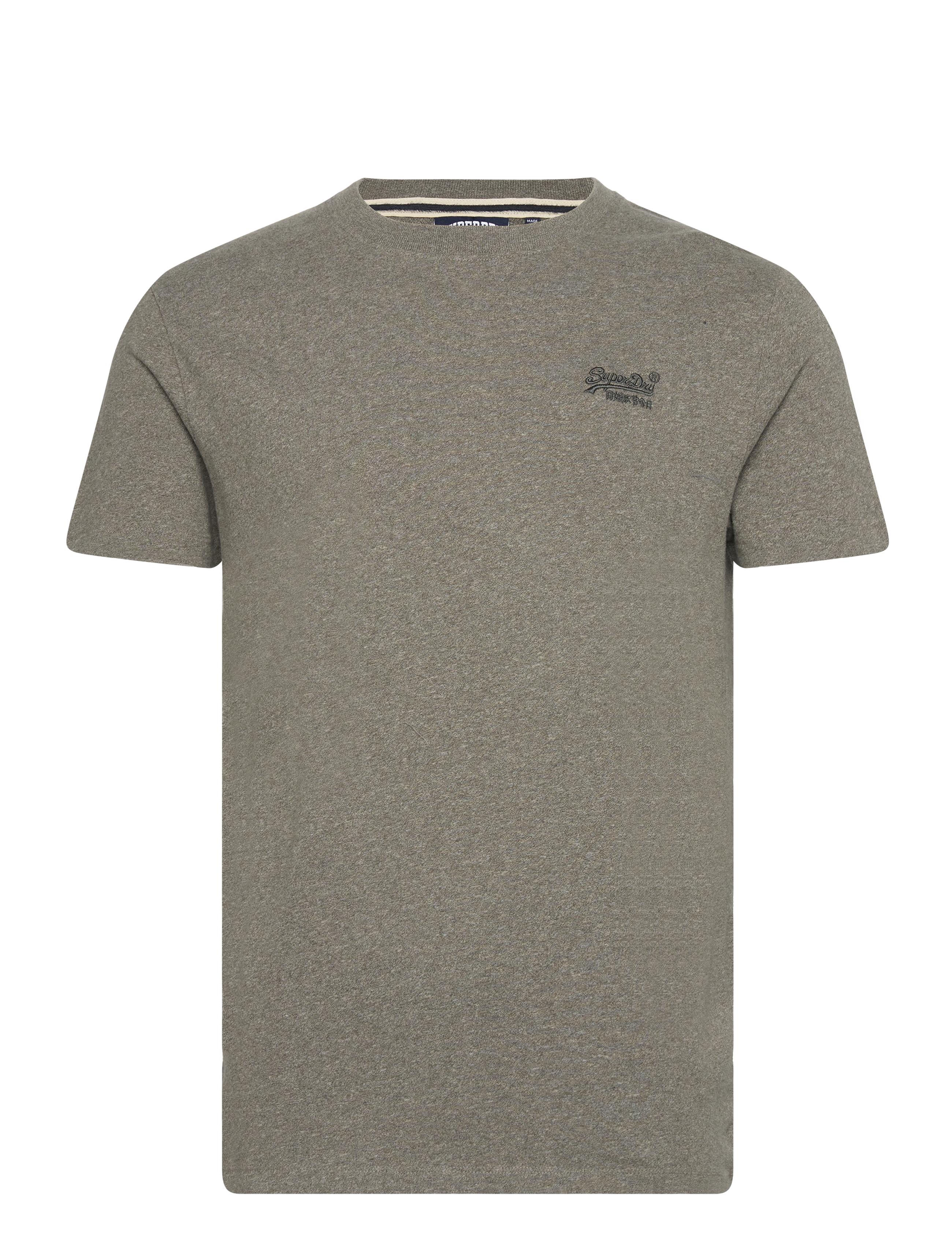 Superdry VINTAGE LOGO EMB TEE - Kleidung - ASH OLIVE MARL / khaki/green