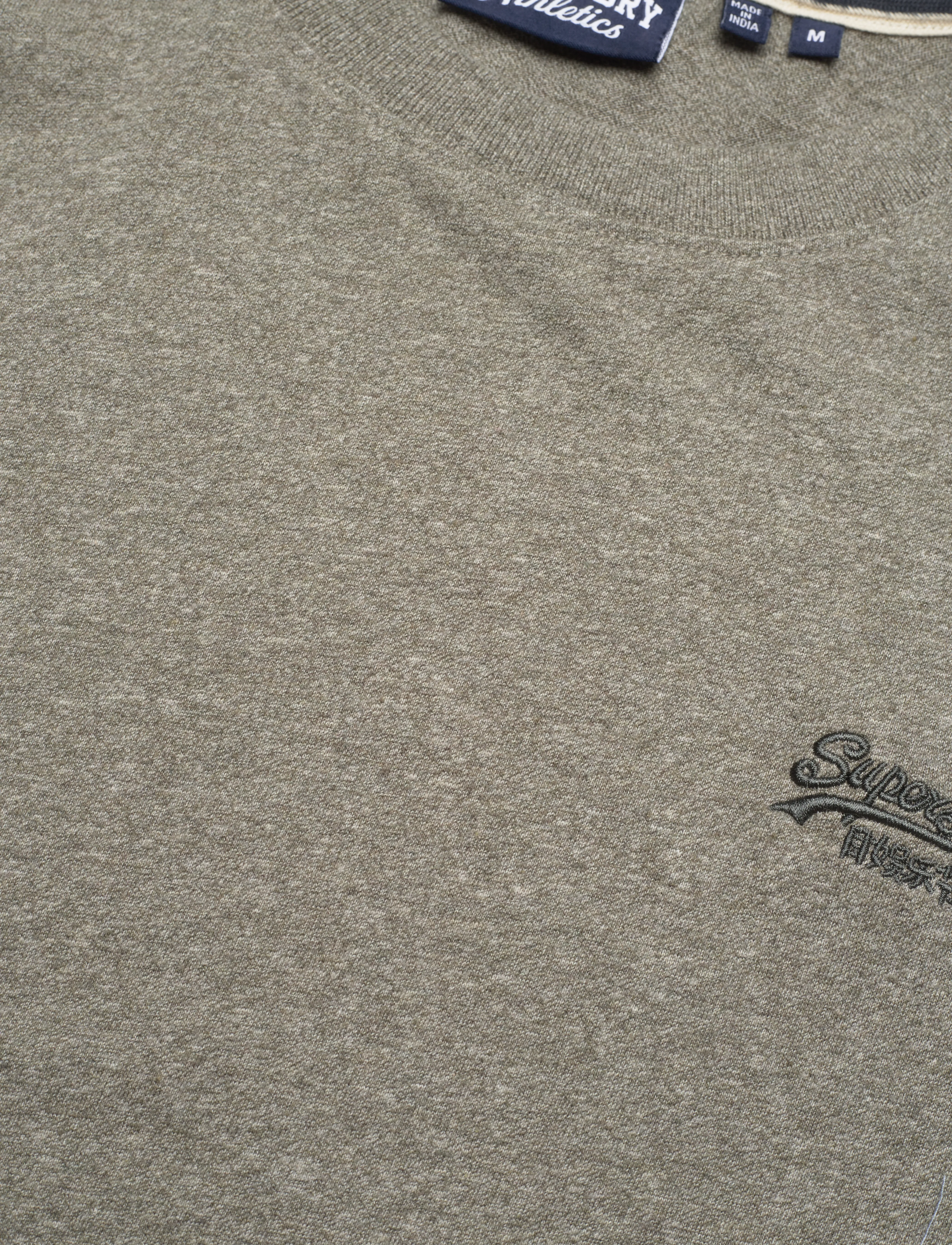 Superdry - VINTAGE LOGO EMB TEE - laveste priser - ash olive marl - 5