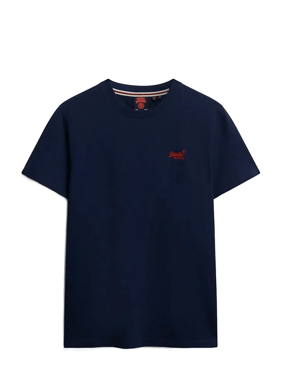 Superdry - VINTAGE LOGO EMB TEE - short-sleeved t-shirts - atlantic navy - 1