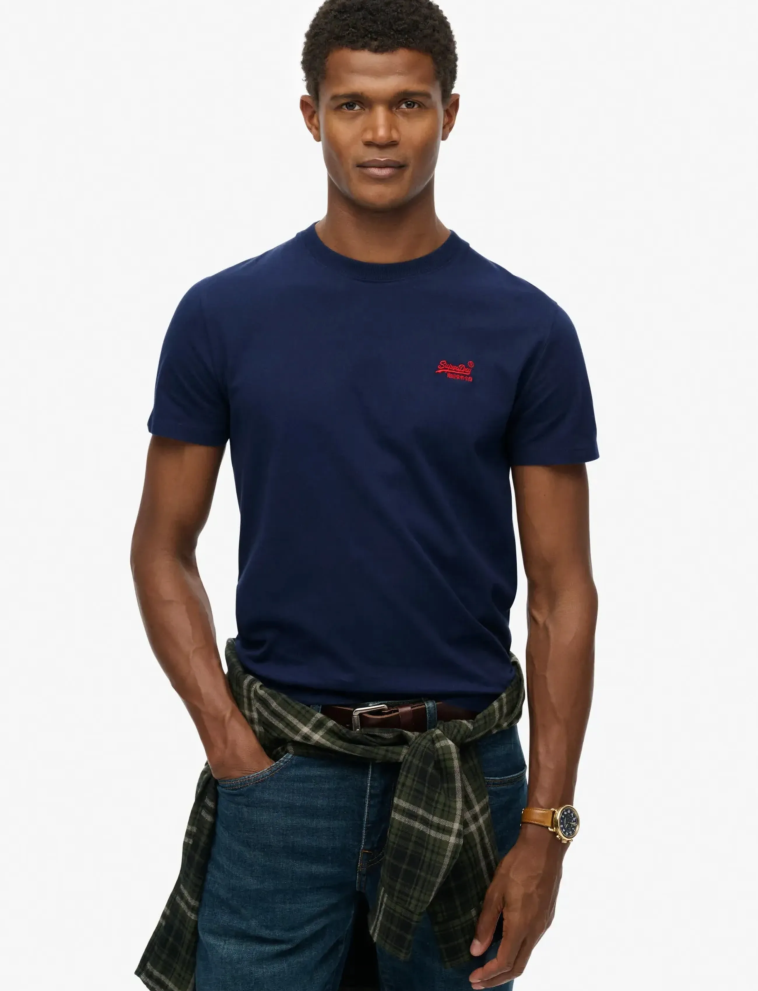 Superdry VINTAGE LOGO EMB TEE - Kleidung - ATLANTIC NAVY / navy