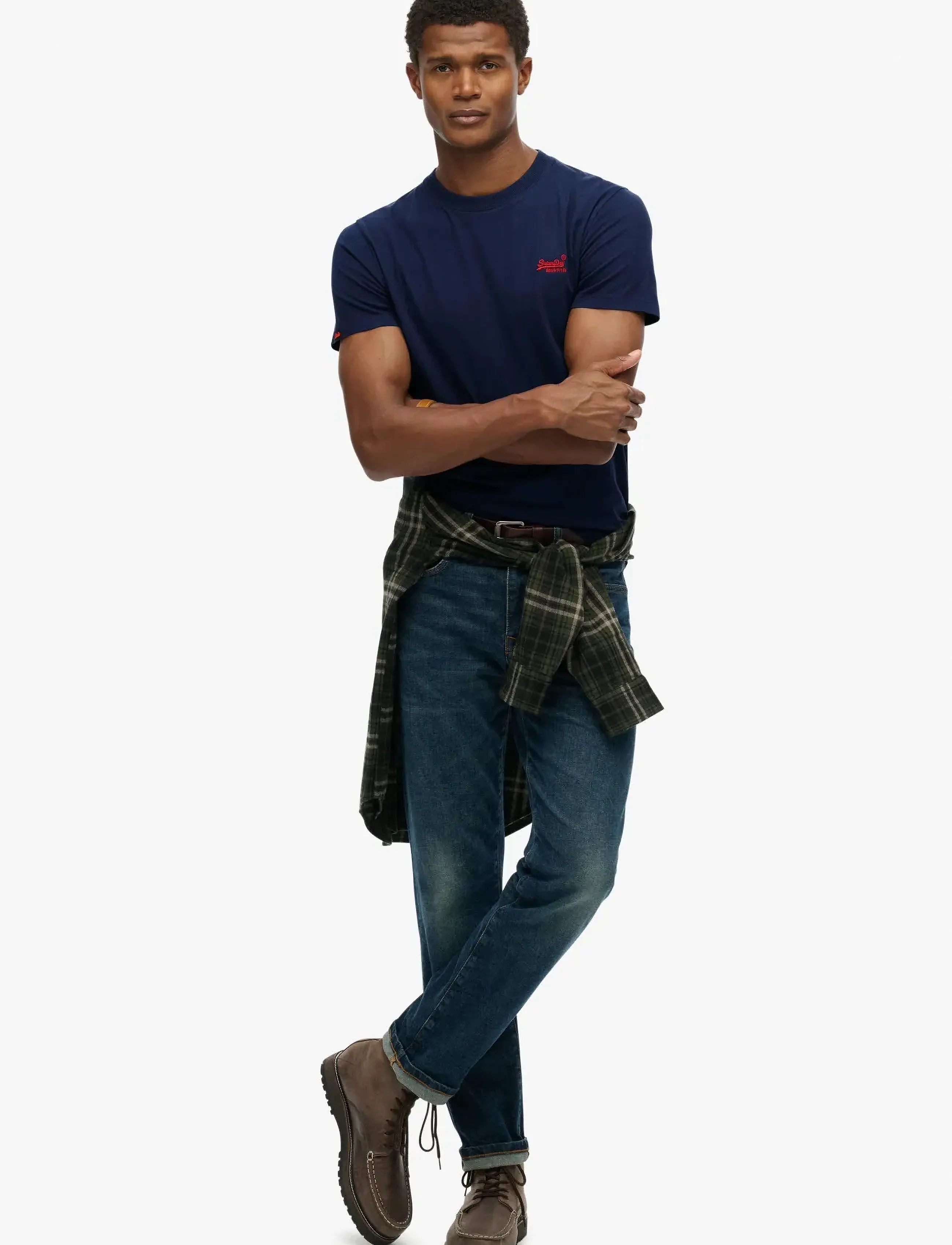 Superdry - VINTAGE LOGO EMB TEE - laveste priser - atlantic navy - 4