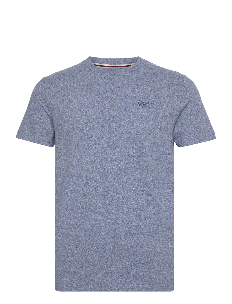 Superdry - VINTAGE LOGO EMB TEE - kortærmede t-shirts - bay blue marl - 1