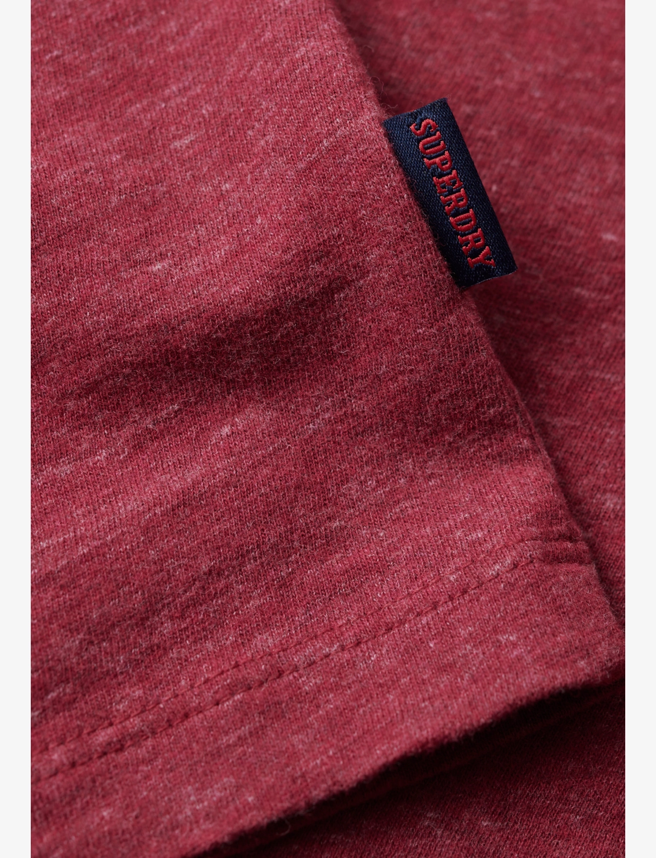 Superdry - VINTAGE LOGO EMB TEE - die niedrigsten preise - berry red marl - 3