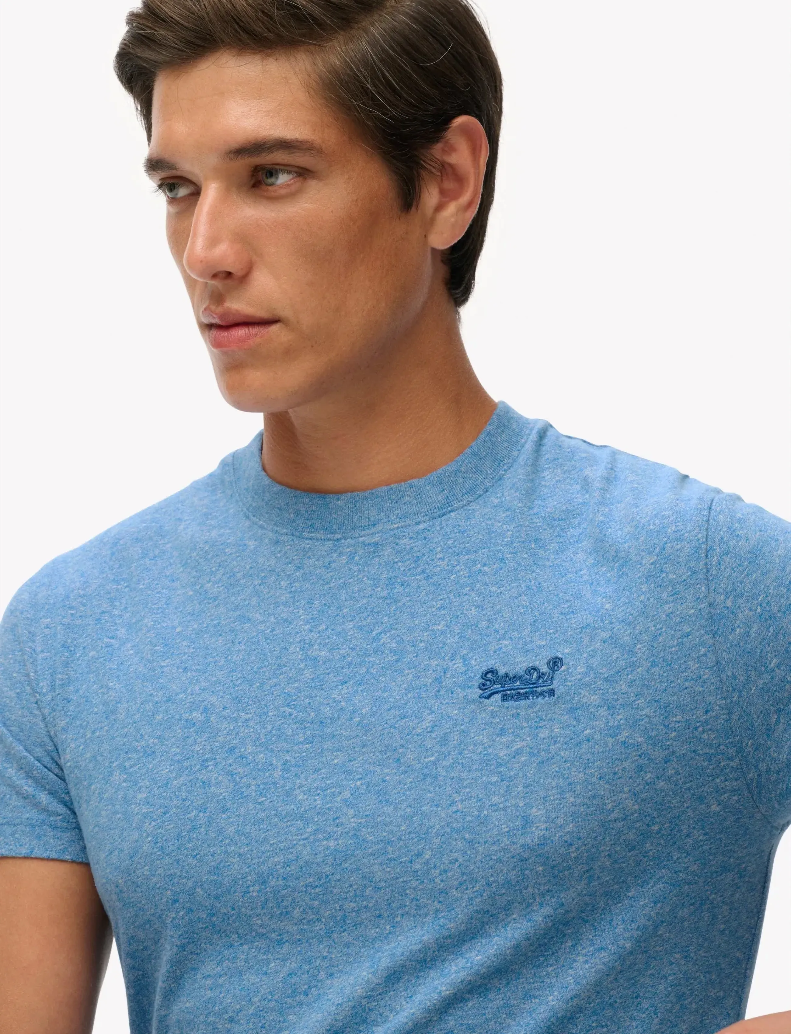 Superdry - VINTAGE LOGO EMB TEE - laveste priser - bright blue grit - 3