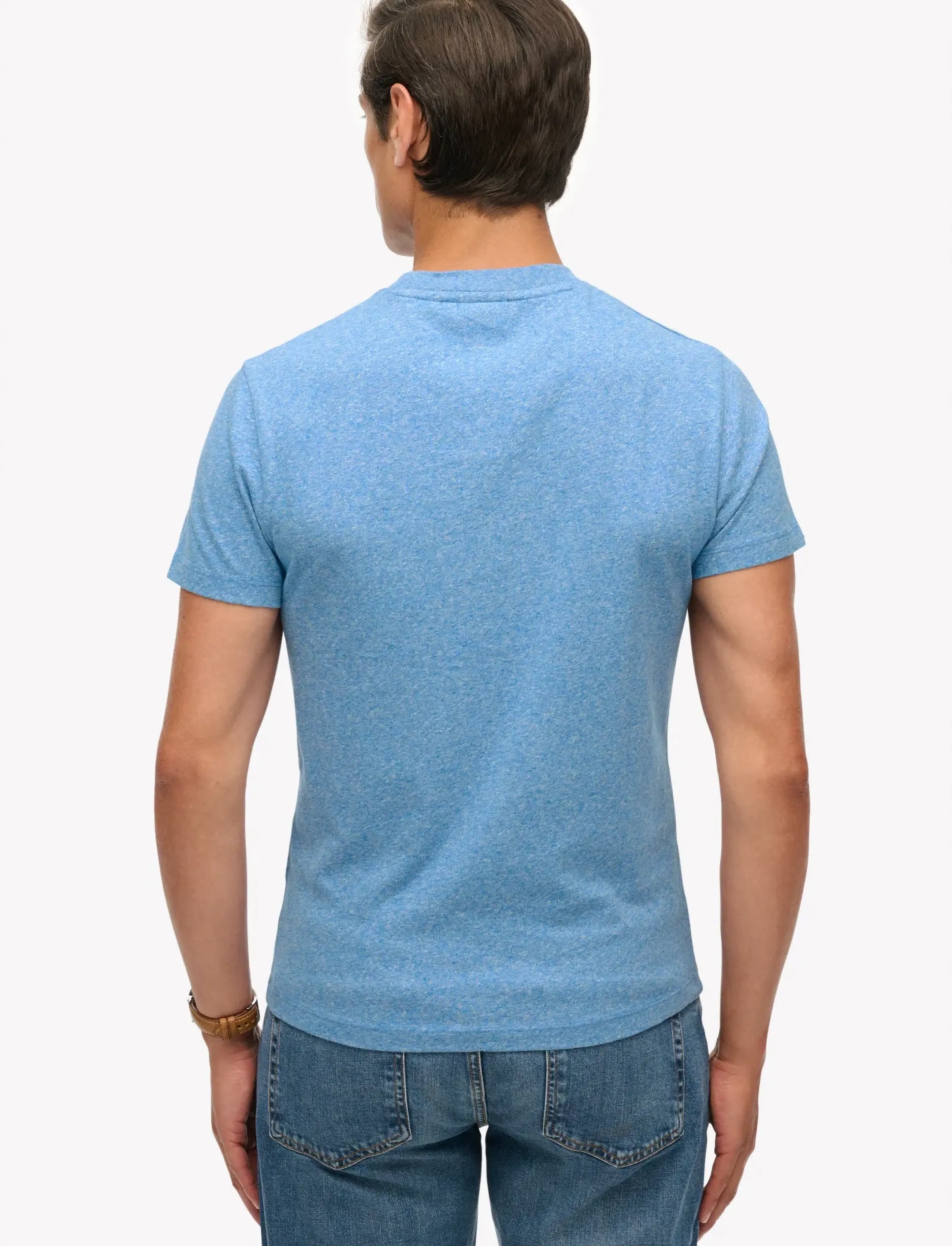 Superdry - VINTAGE LOGO EMB TEE - laveste priser - bright blue grit - 5