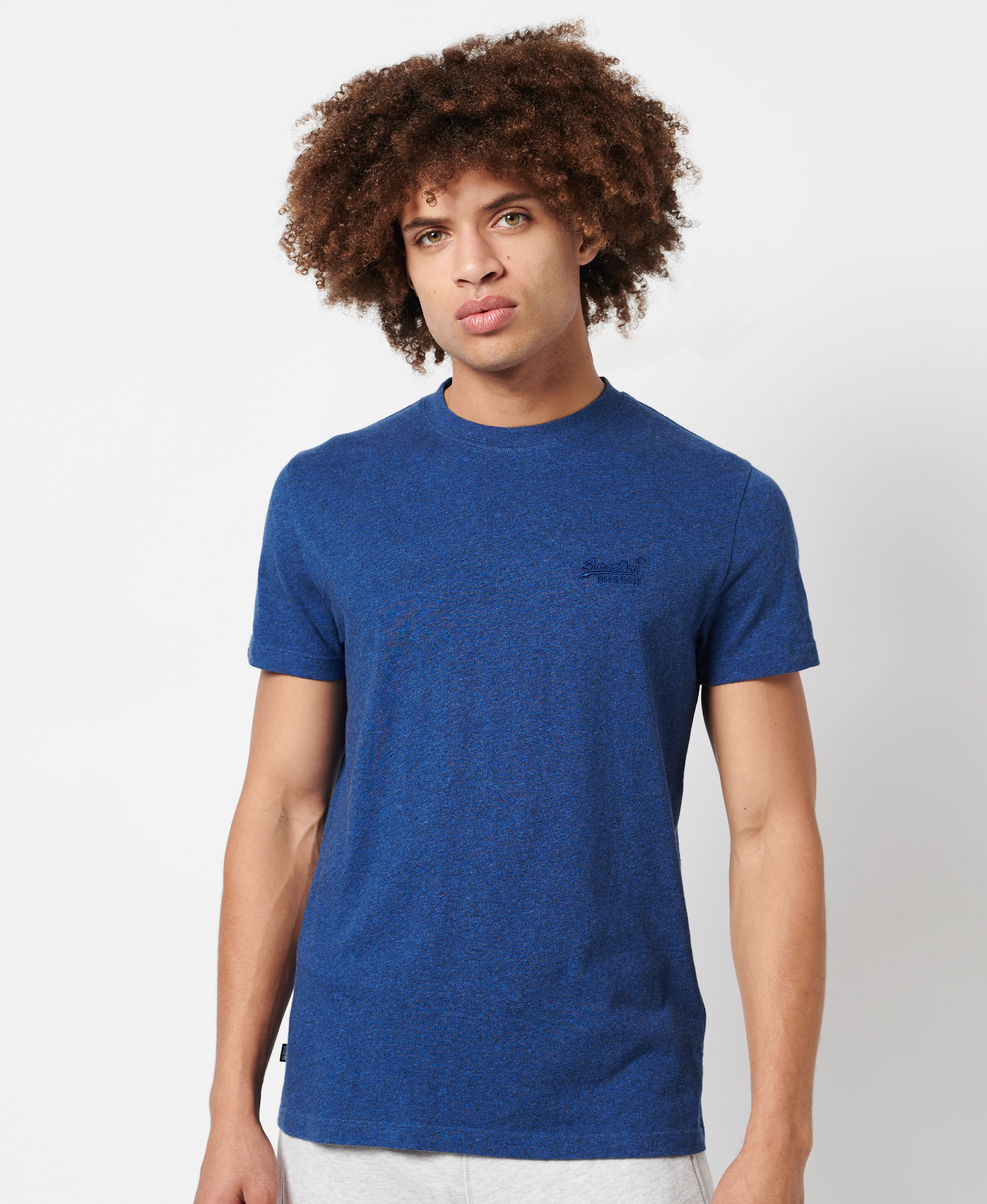 Superdry - VINTAGE LOGO EMB TEE - die niedrigsten preise - bright blue marl - 3