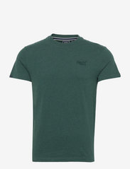Superdry - ESSENTIAL LOGO EMB TEE - short-sleeved t-shirts - buck green marl - 1