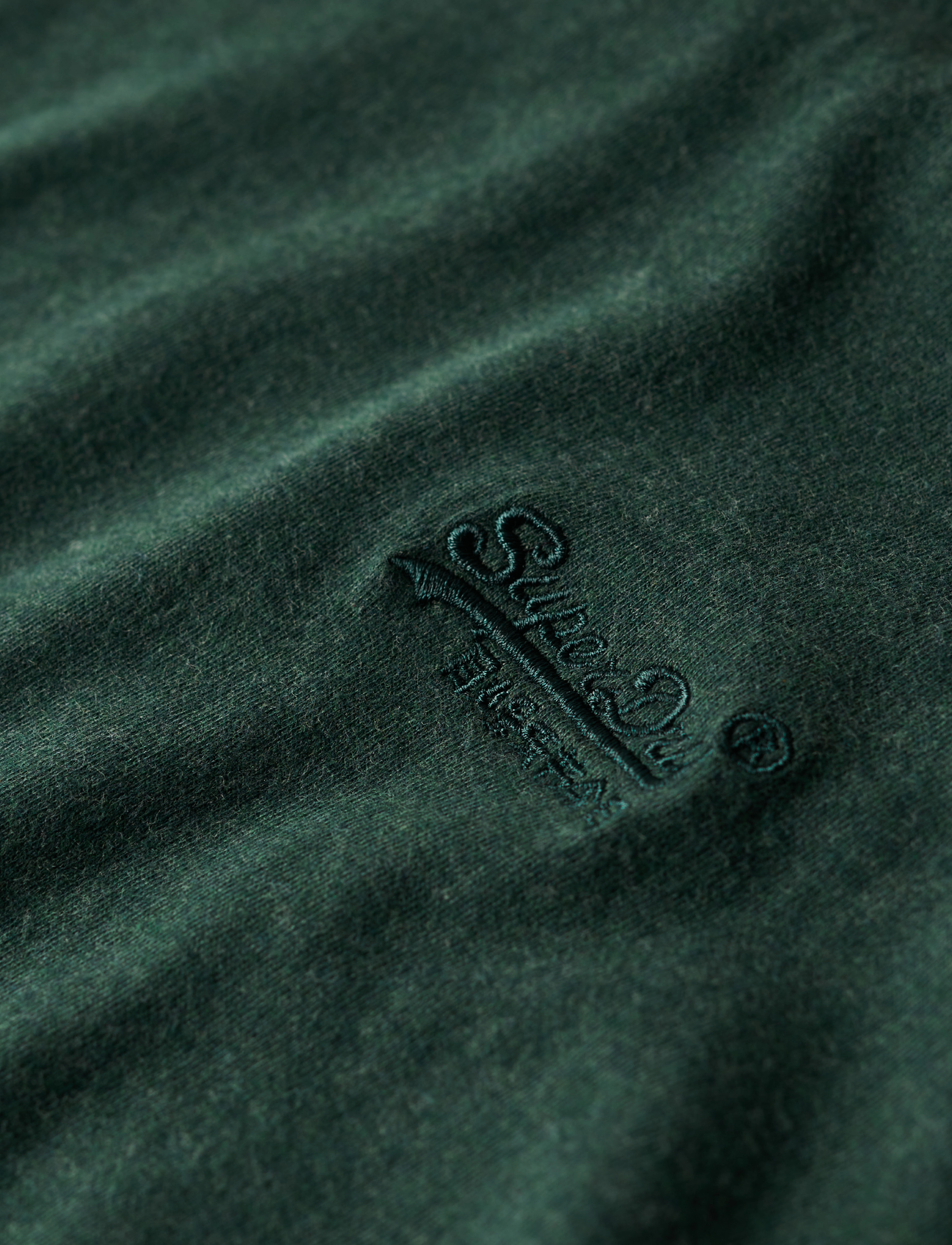 Superdry - ESSENTIAL LOGO EMB TEE - lägsta priserna - buck green marl - 5