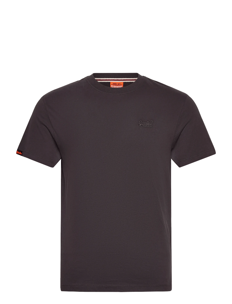Superdry - ESSENTIAL LOGO EMB TEE - kortärmade t-shirts - carbon black - 1