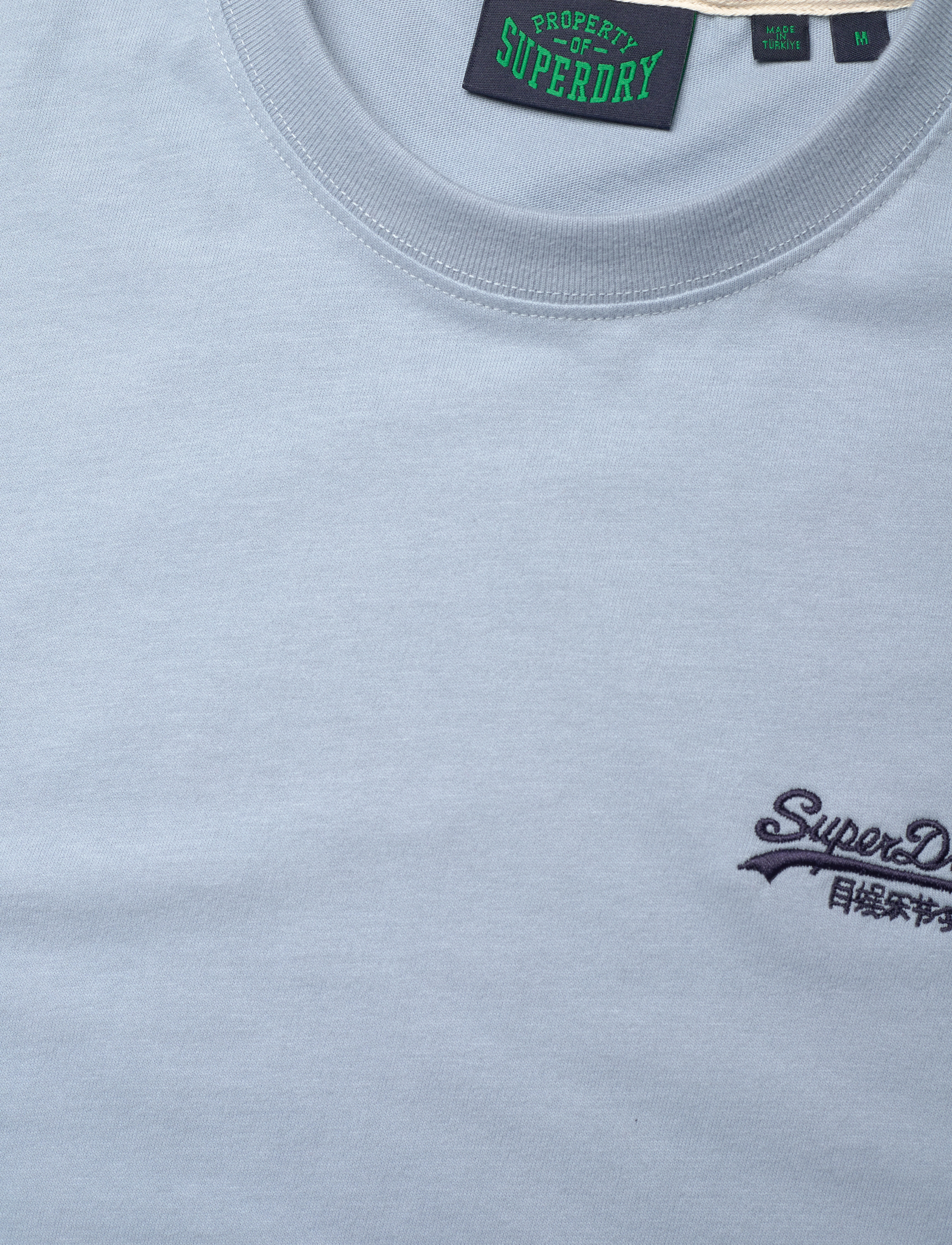 Superdry - VINTAGE LOGO EMB TEE - die niedrigsten preise - china blue - 3