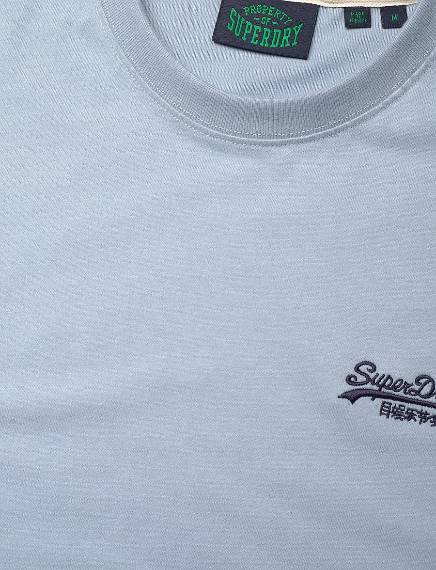 Superdry - ESSENTIAL LOGO EMB TEE - short-sleeved t-shirts - china blue - 3