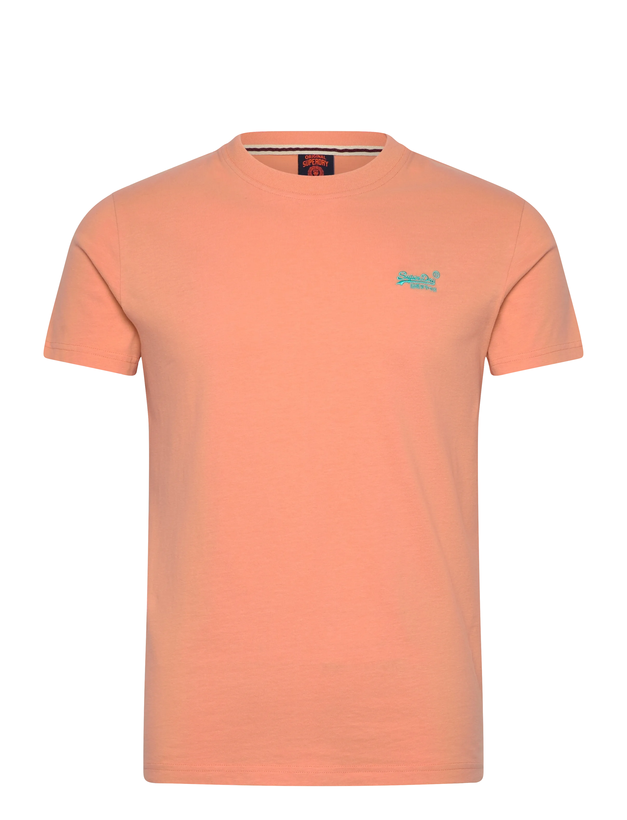 Superdry ESSENTIAL LOGO EMB TEE - Kläder - CORAL REEF/BLUE / coral