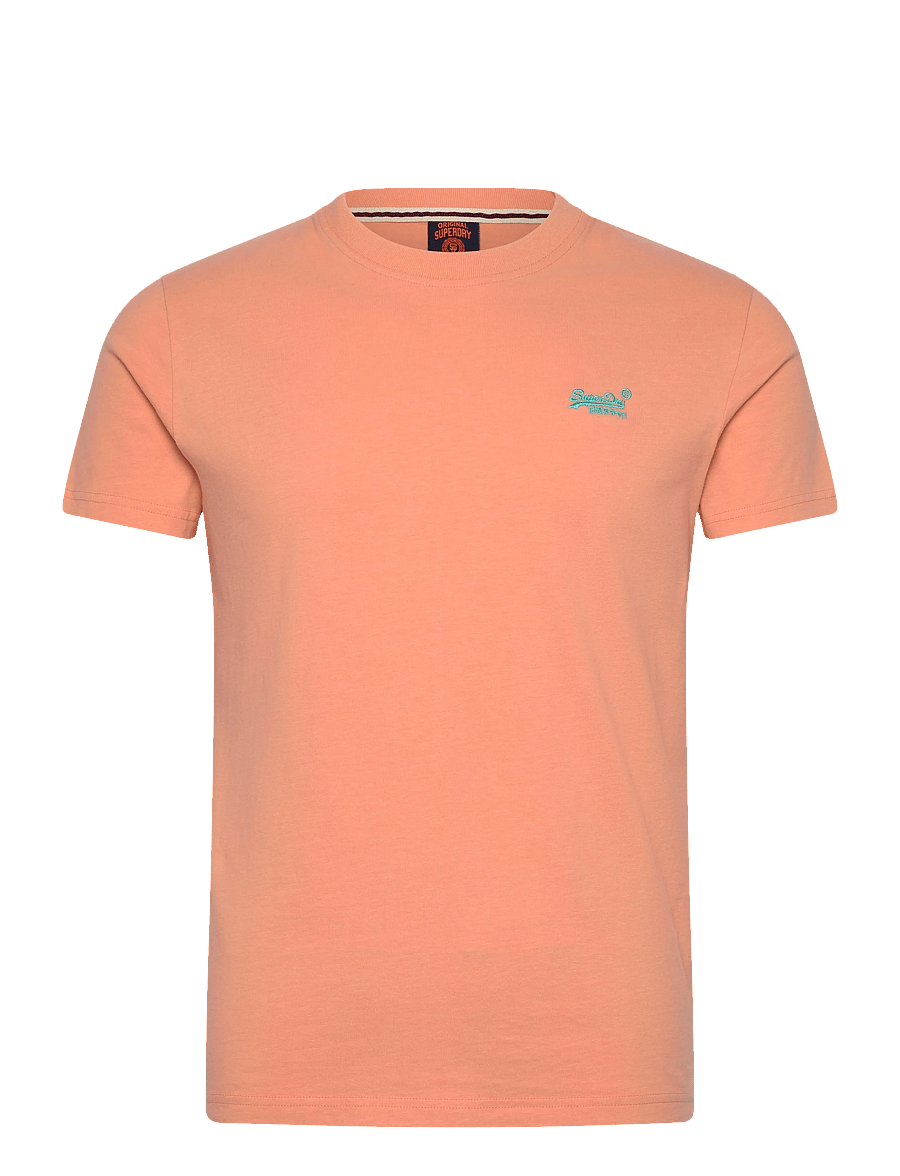 Superdry - VINTAGE LOGO EMB TEE - short-sleeved t-shirts - coral reef/blue - 1