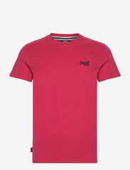 ESSENTIAL LOGO EMB TEE - CRANBERRY CRUSH RED