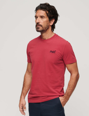 Superdry - ESSENTIAL LOGO EMB TEE - lowest prices - cranberry crush red - 2
