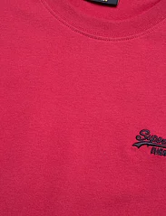 Superdry - ESSENTIAL LOGO EMB TEE - lowest prices - cranberry crush red - 4
