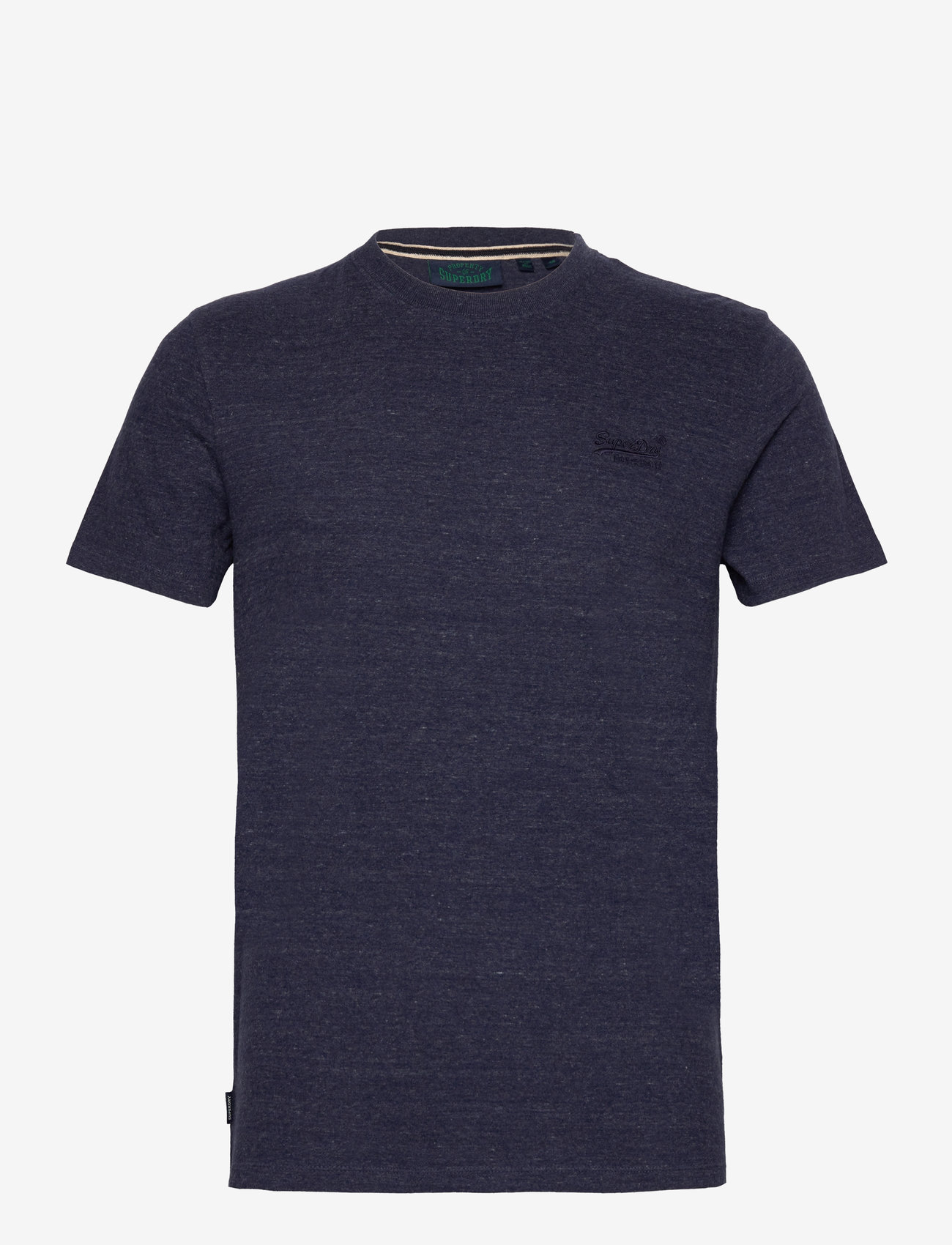 Superdry - ESSENTIAL LOGO EMB TEE - kortærmede t-shirts - dark indigo blue marl - 1