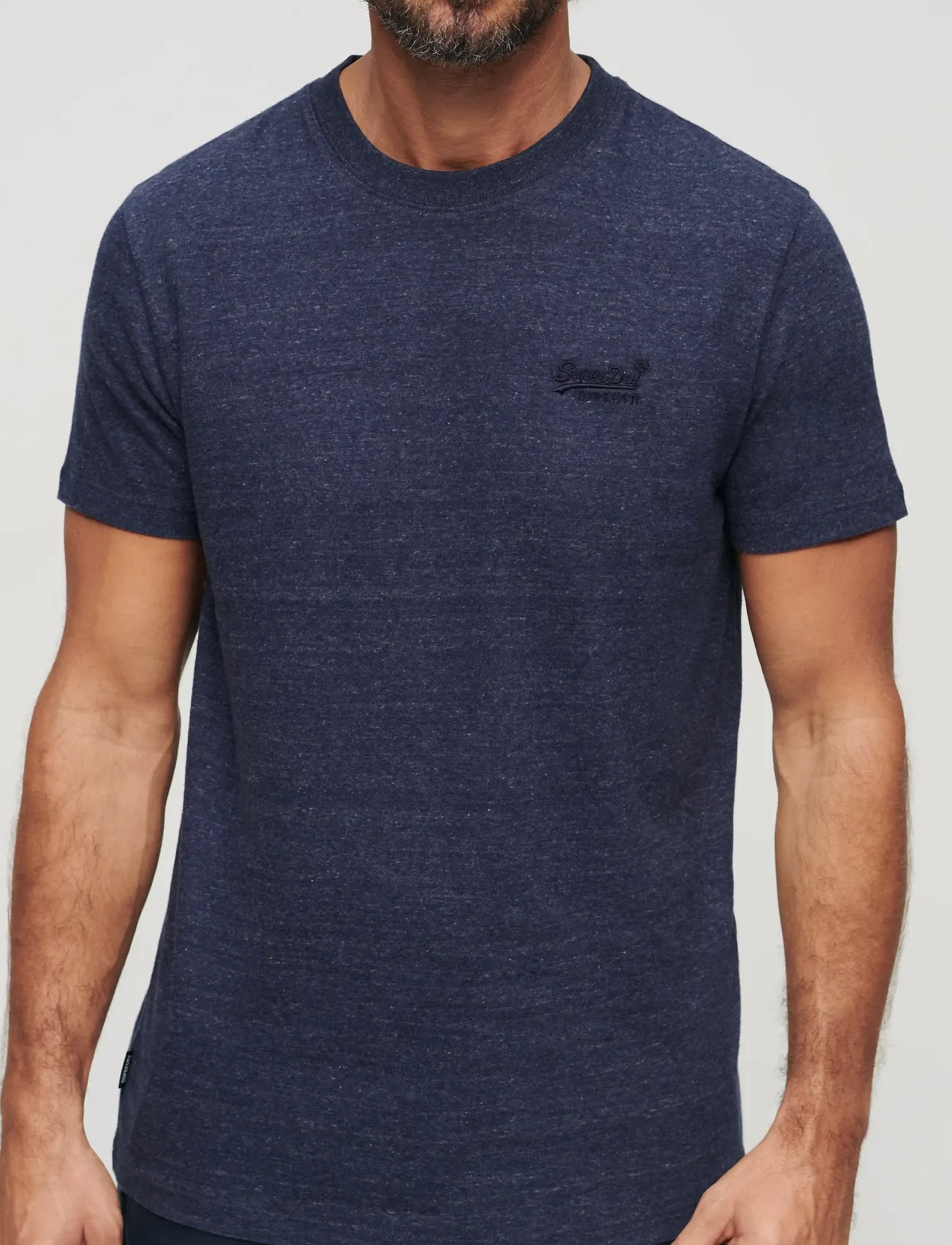Superdry - VINTAGE LOGO EMB TEE - madalaimad hinnad - dark indigo blue marl - 5