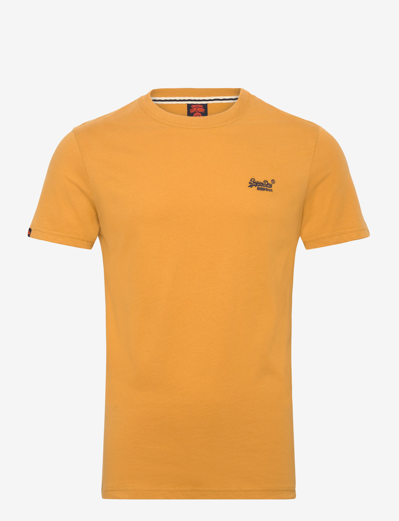 Superdry - ESSENTIAL LOGO EMB TEE - short-sleeved t-shirts - denim co ochre brown - 1