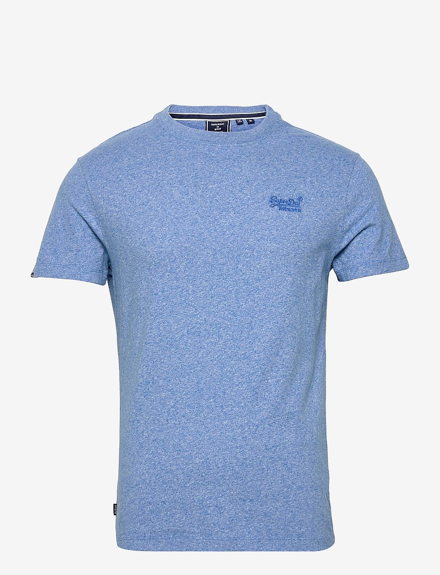 Superdry - VINTAGE LOGO EMB TEE - short-sleeved t-shirts - fresh blue grit - 1