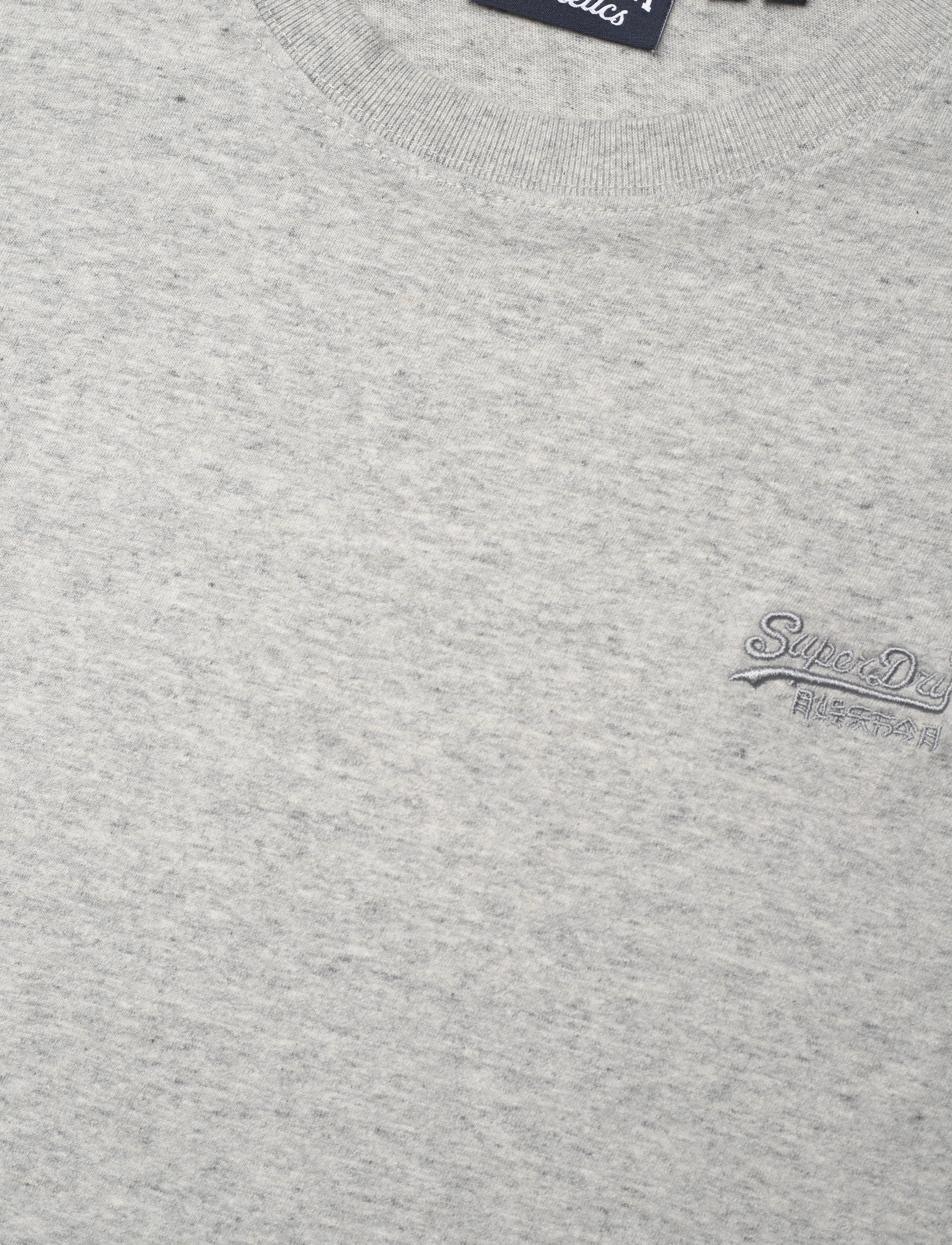 Superdry - VINTAGE LOGO EMB TEE - laveste priser - grey fleck marl - 4