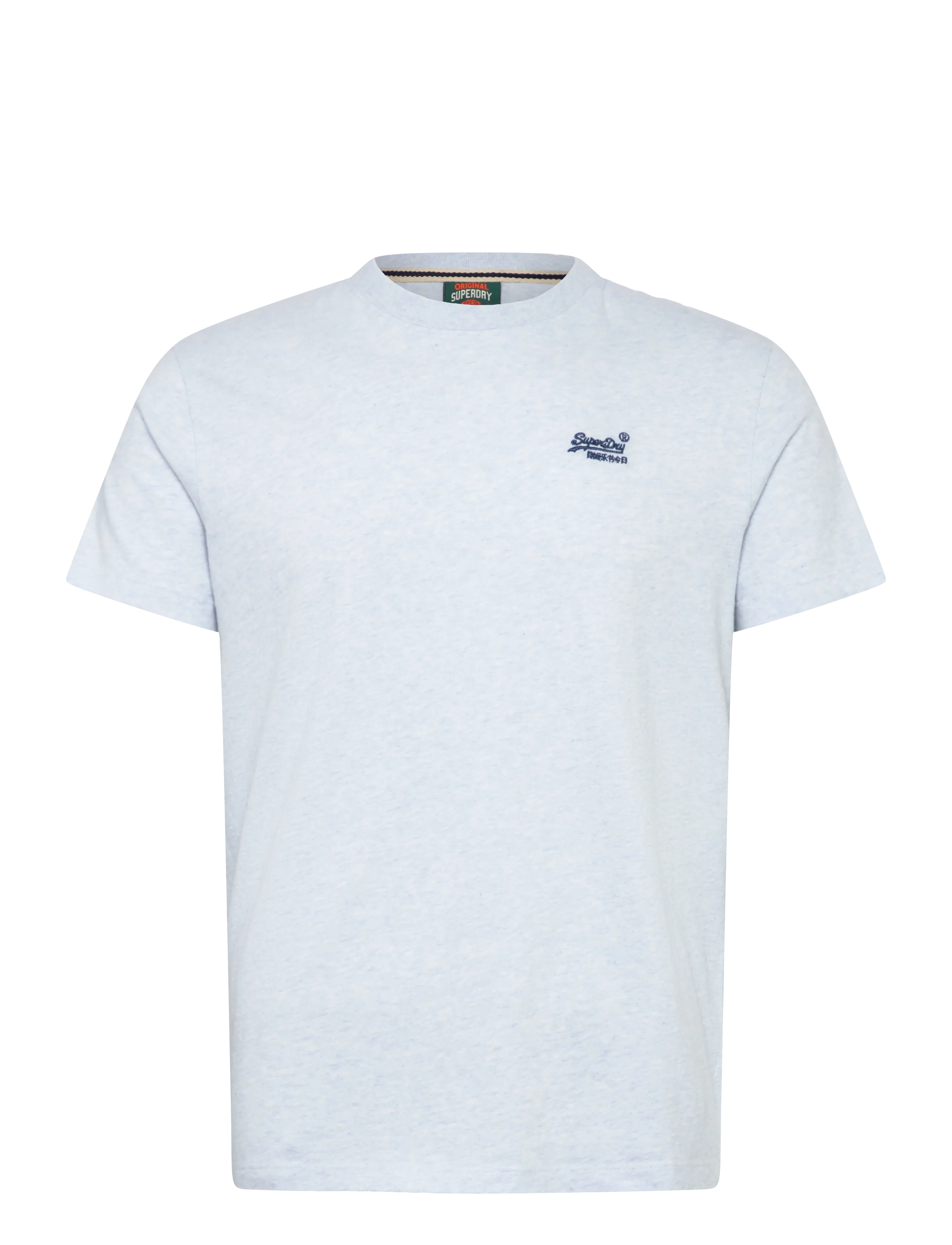 Superdry ESSENTIAL LOGO EMB TEE - Riided - ICY BLUE MARL/NAVY / blue